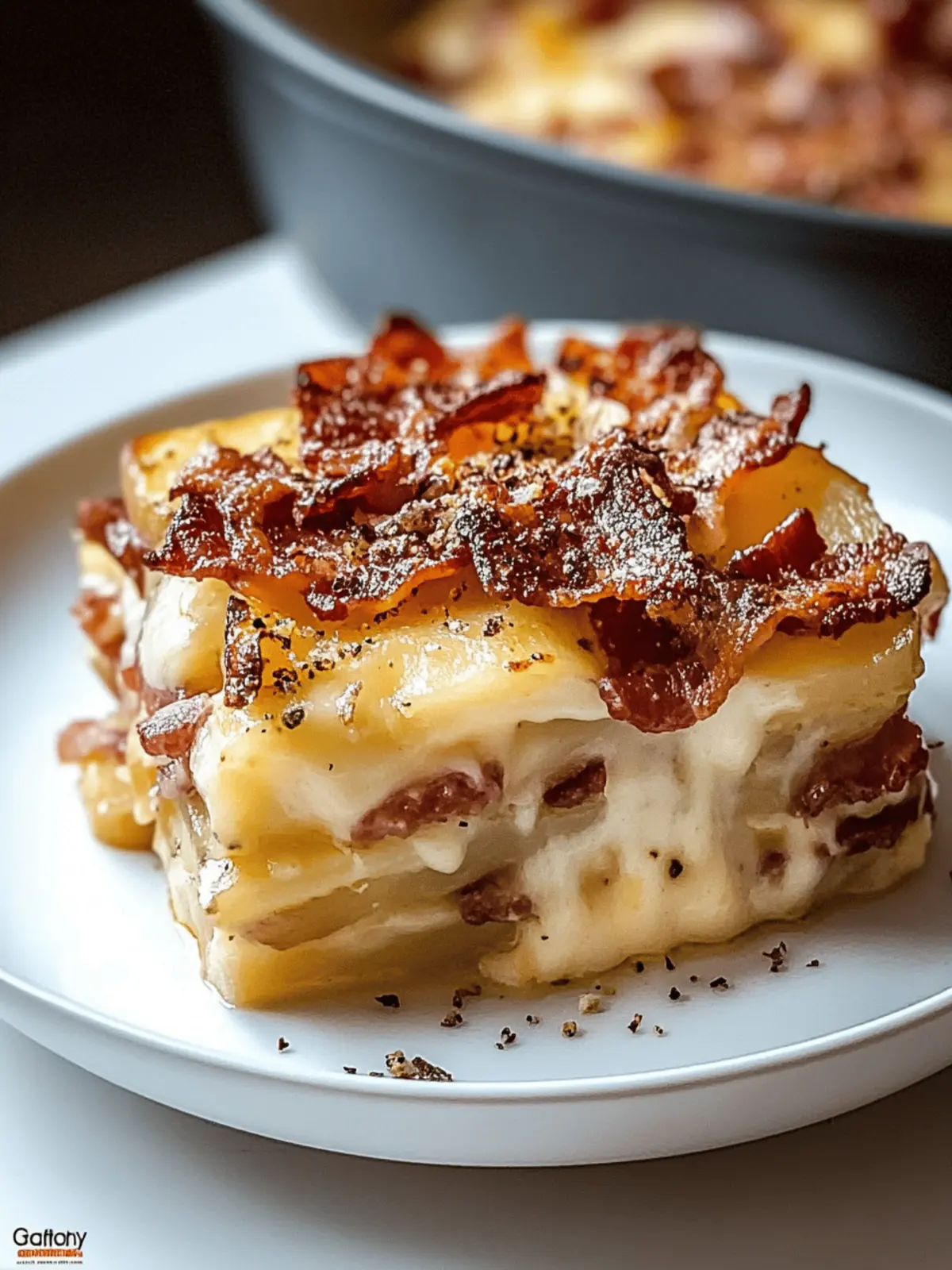 Delicious French Potato, Cheese, and Bacon Bake Bliss 2 French Potato, Cheese, and Bacon Bake