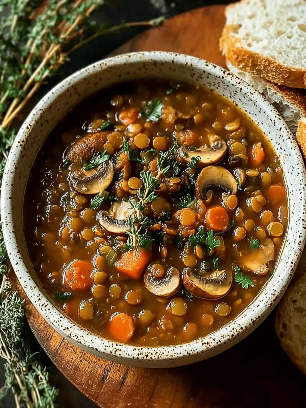 High Protein Vegan Lentil Mushroom Stew for Hearty Comfort 3 High Protein Vegan Lentil Mushroom Stew