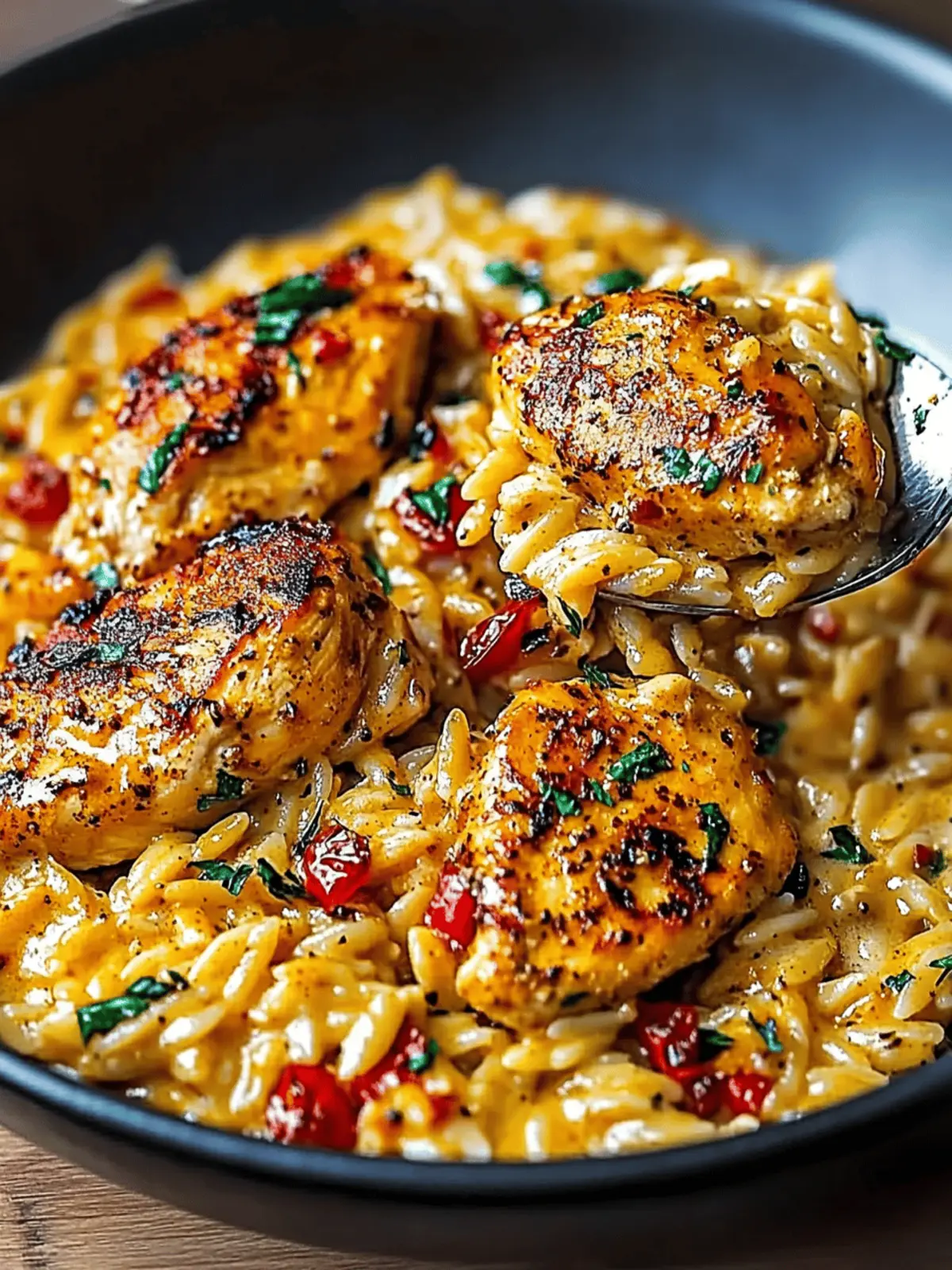 One-Pot Cajun Chicken Alfredo Orzo for Easy Comfort Food 5 One-Pot Cajun Chicken Alfredo Orzo