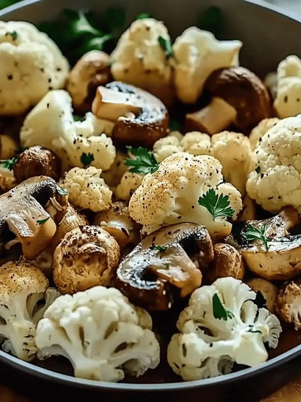 Garlic Cauliflower Mushroom Sauté: Quick, Flavor-Packed Delight 5 Garlic Cauliflower Mushroom