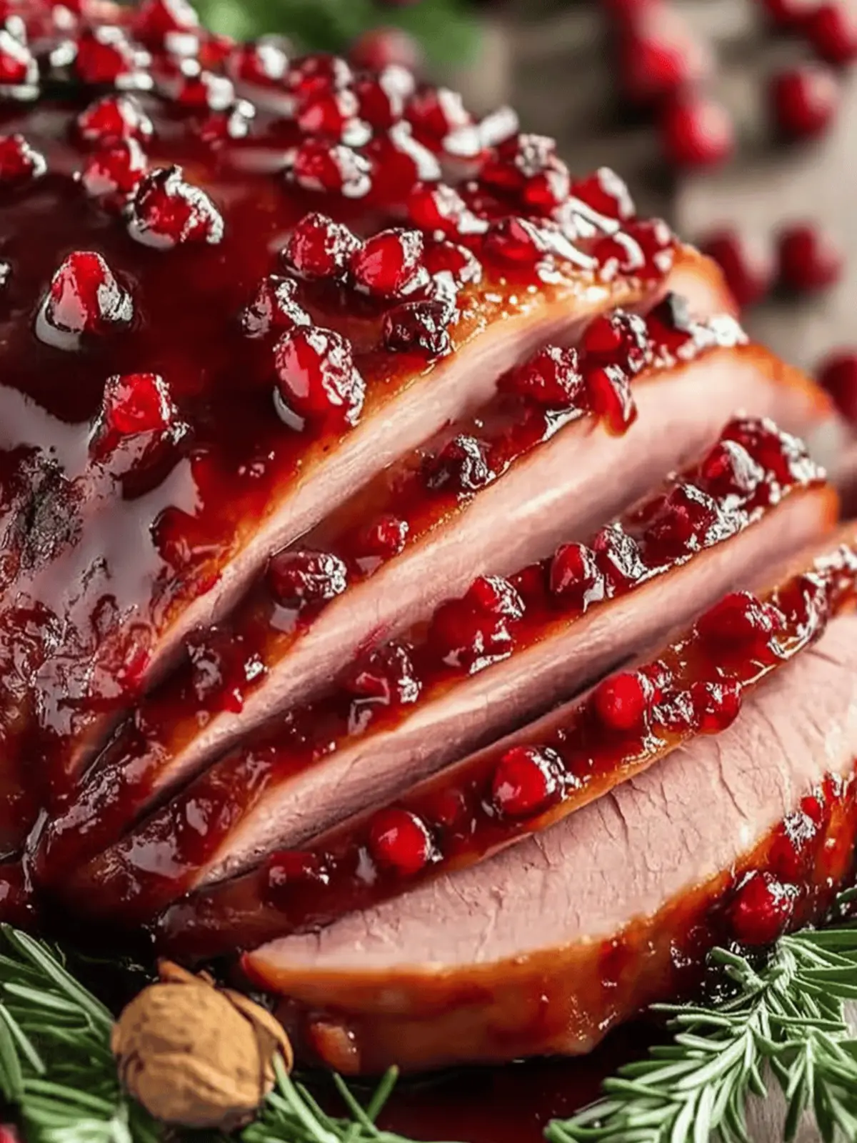 Cranberry Glazed Ham: Sweet & Savory Holiday Delight 3 Cranberry Glazed Ham