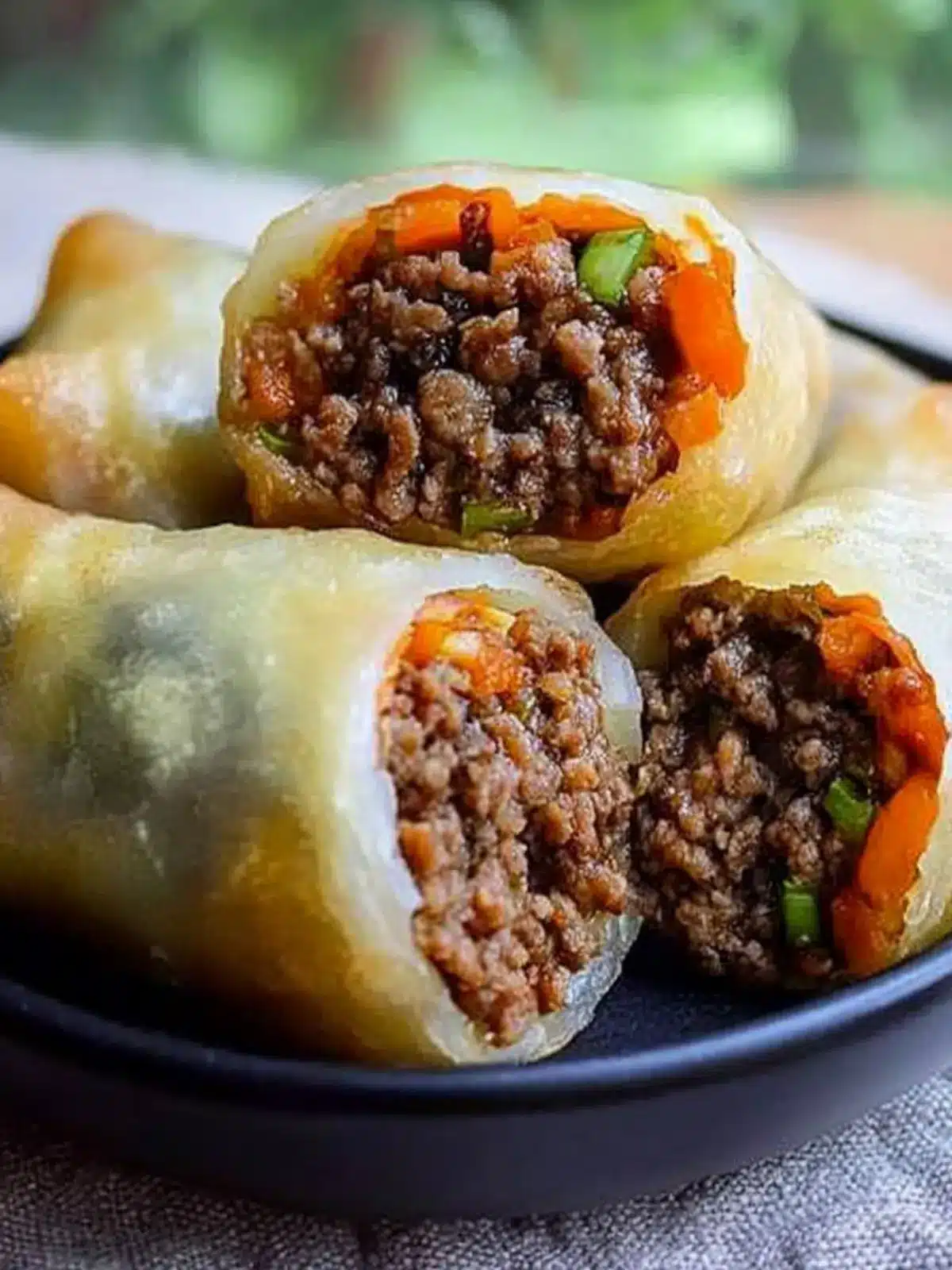 Savory Korean Ground Beef Egg Rolls You'll Crave Again! 4 Korean Ground Beef Egg Rolls