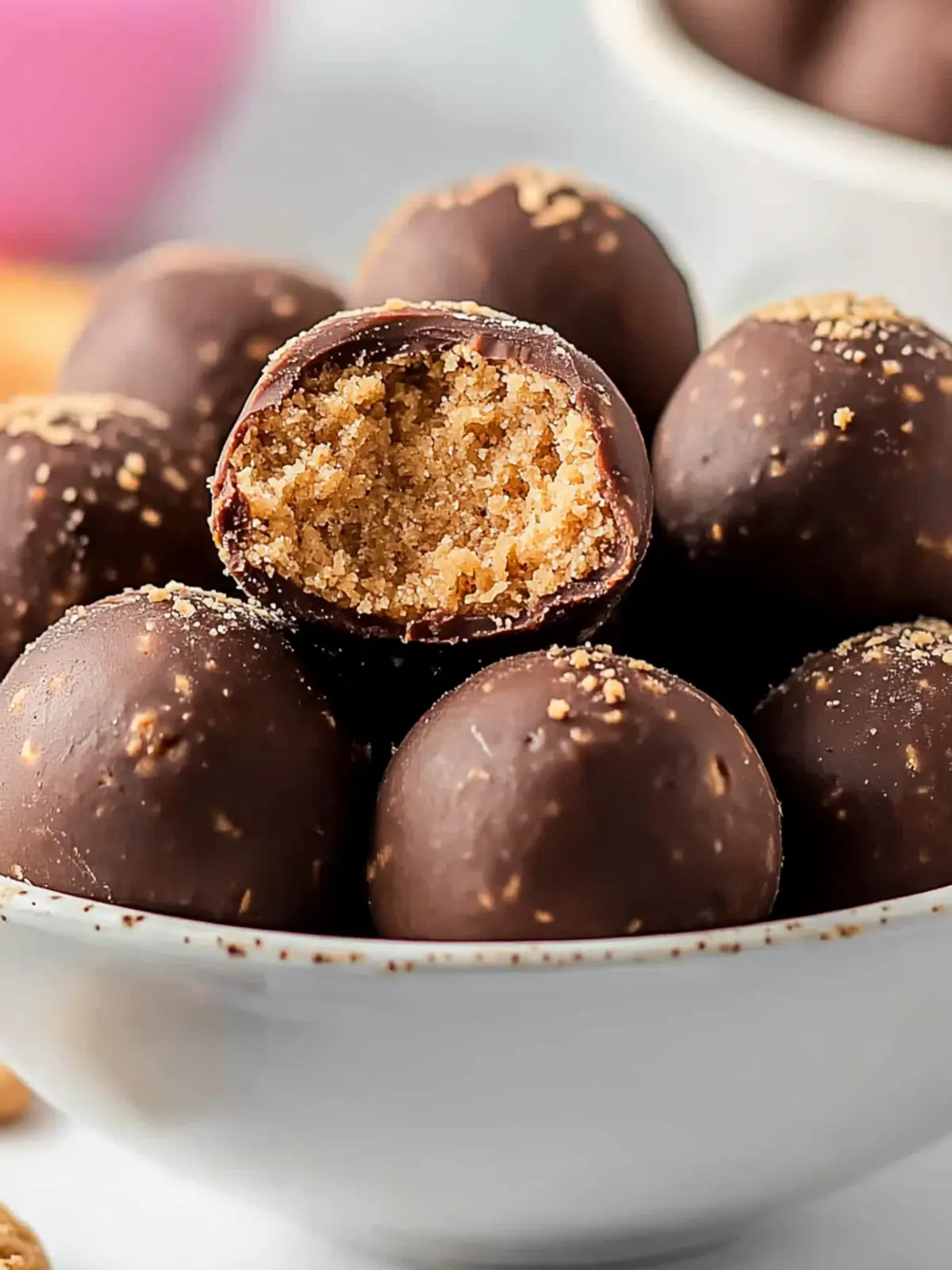 Irresistible Peanut Butter Balls with Graham Crackers Recipe 3 Peanut Butter Balls with Graham Crackers