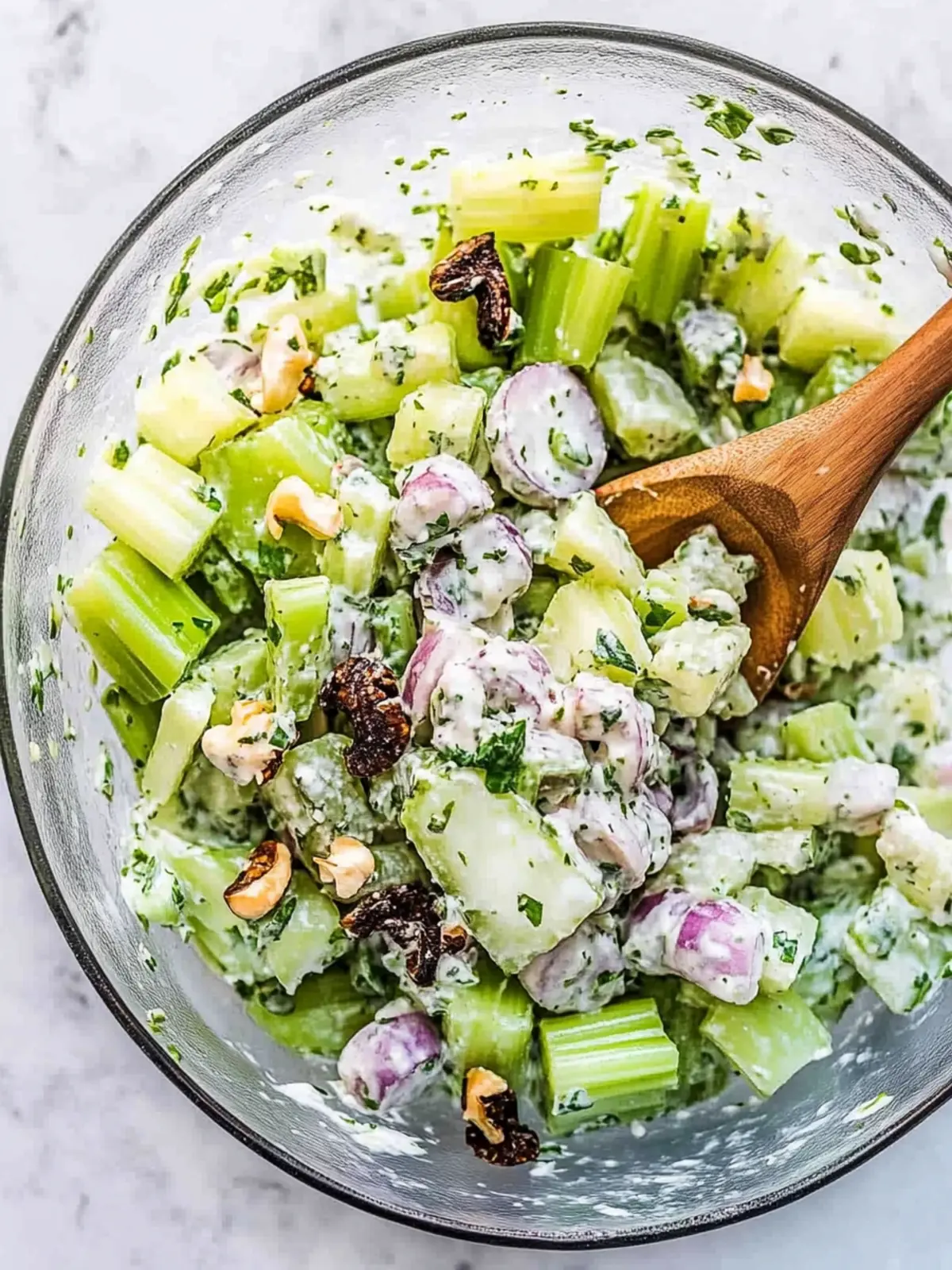 Zesty Celery Salad with Walnuts and Raisins Delight 3 Celery Salad