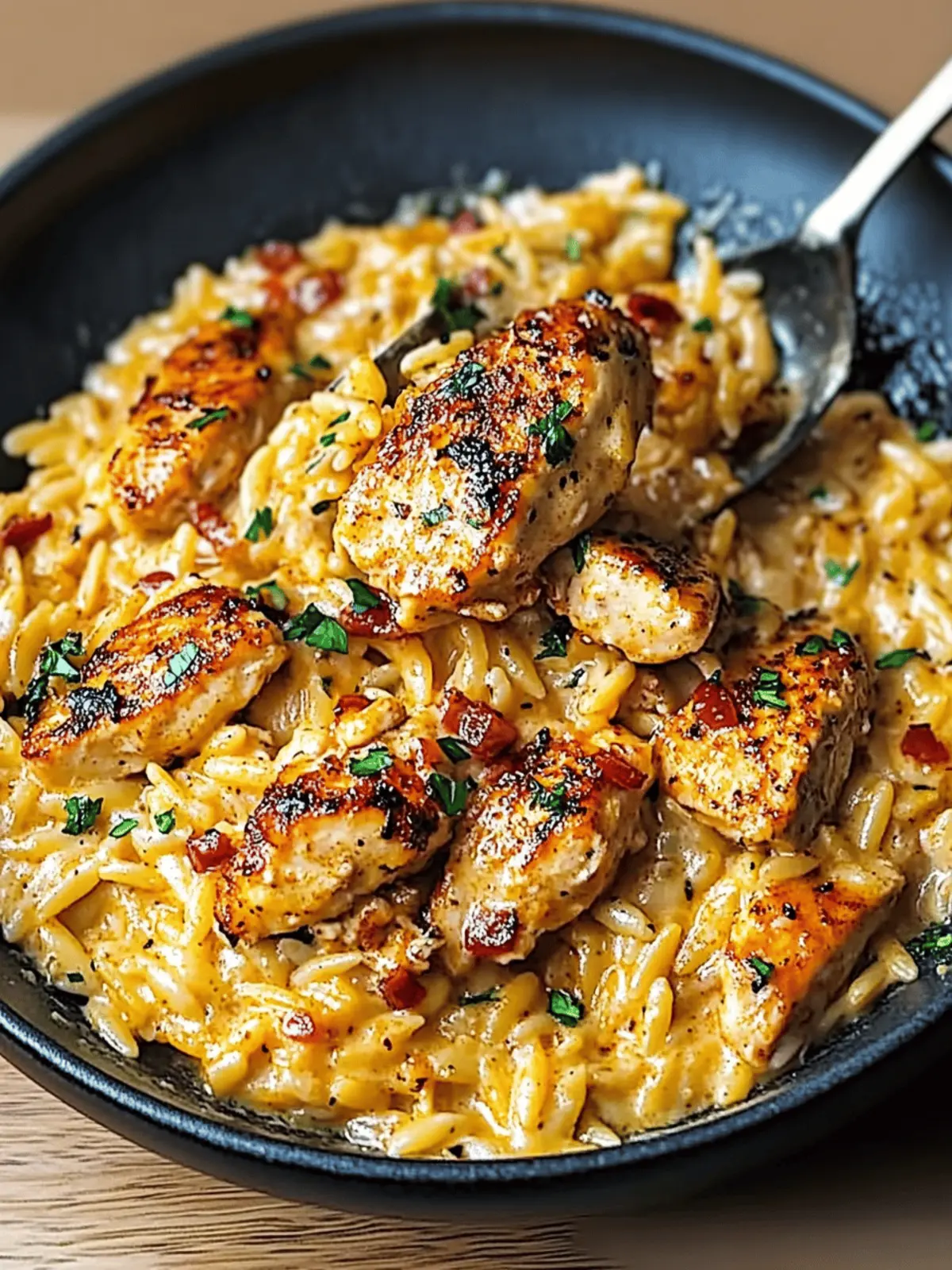 One-Pot Cajun Chicken Alfredo Orzo for Easy Comfort Food 4 One-Pot Cajun Chicken Alfredo Orzo