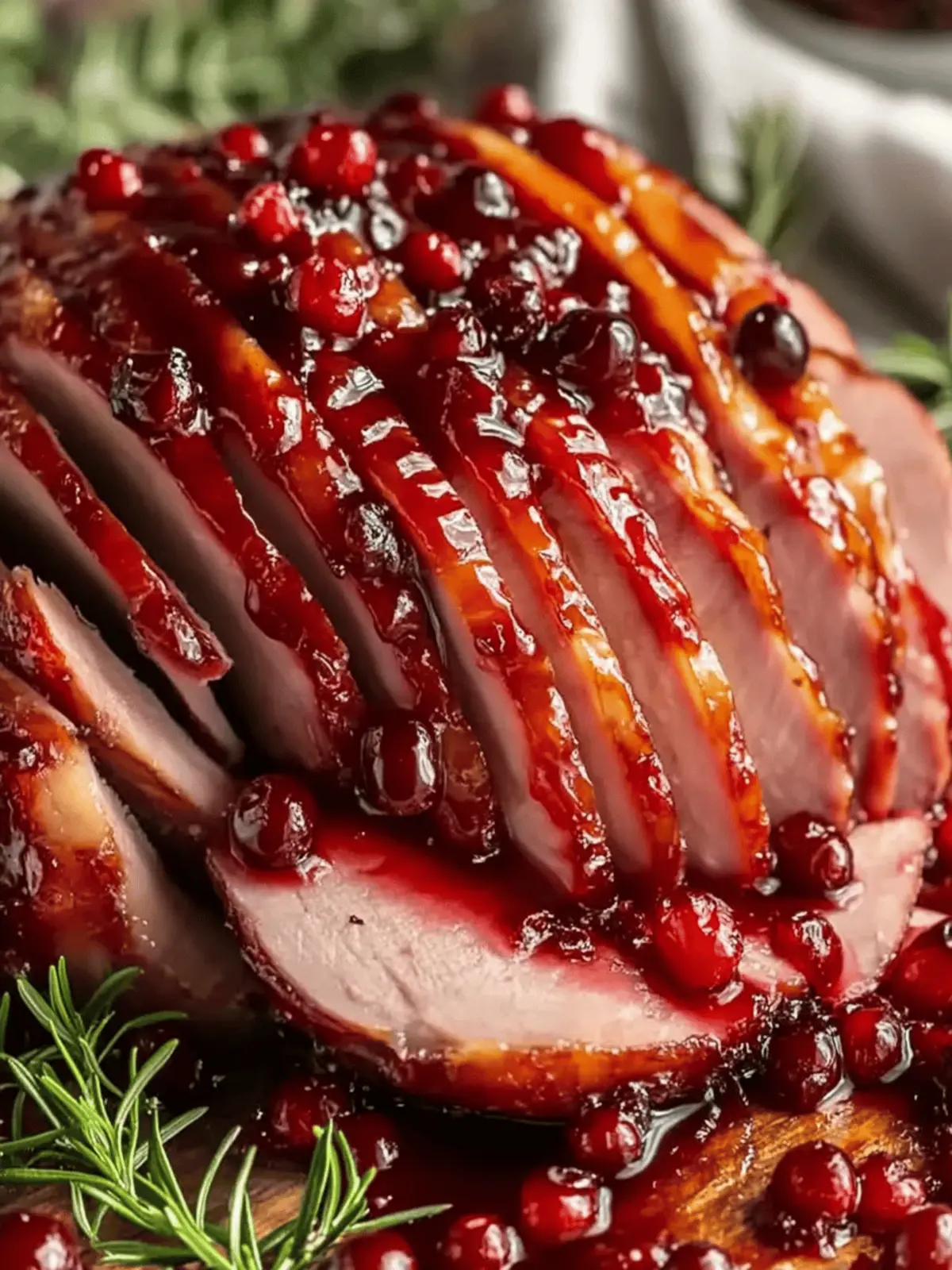 Cranberry Glazed Ham: Sweet & Savory Holiday Delight 2 Cranberry Glazed Ham