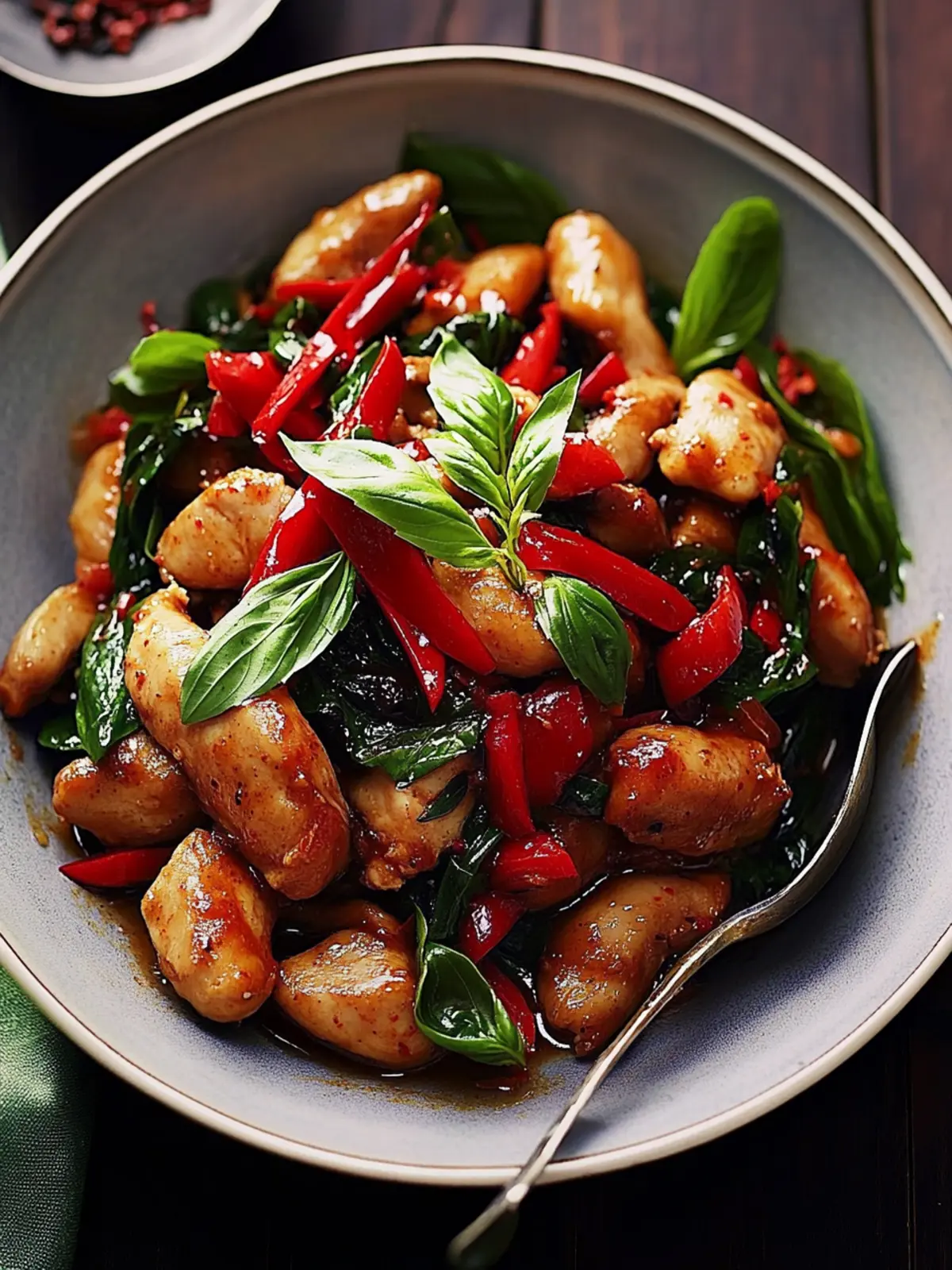 Basil-Infused Spicy Chicken Stir-Fry: Flavor that Excites! 3 Basil-Infused Spicy Chicken Stir-Fry