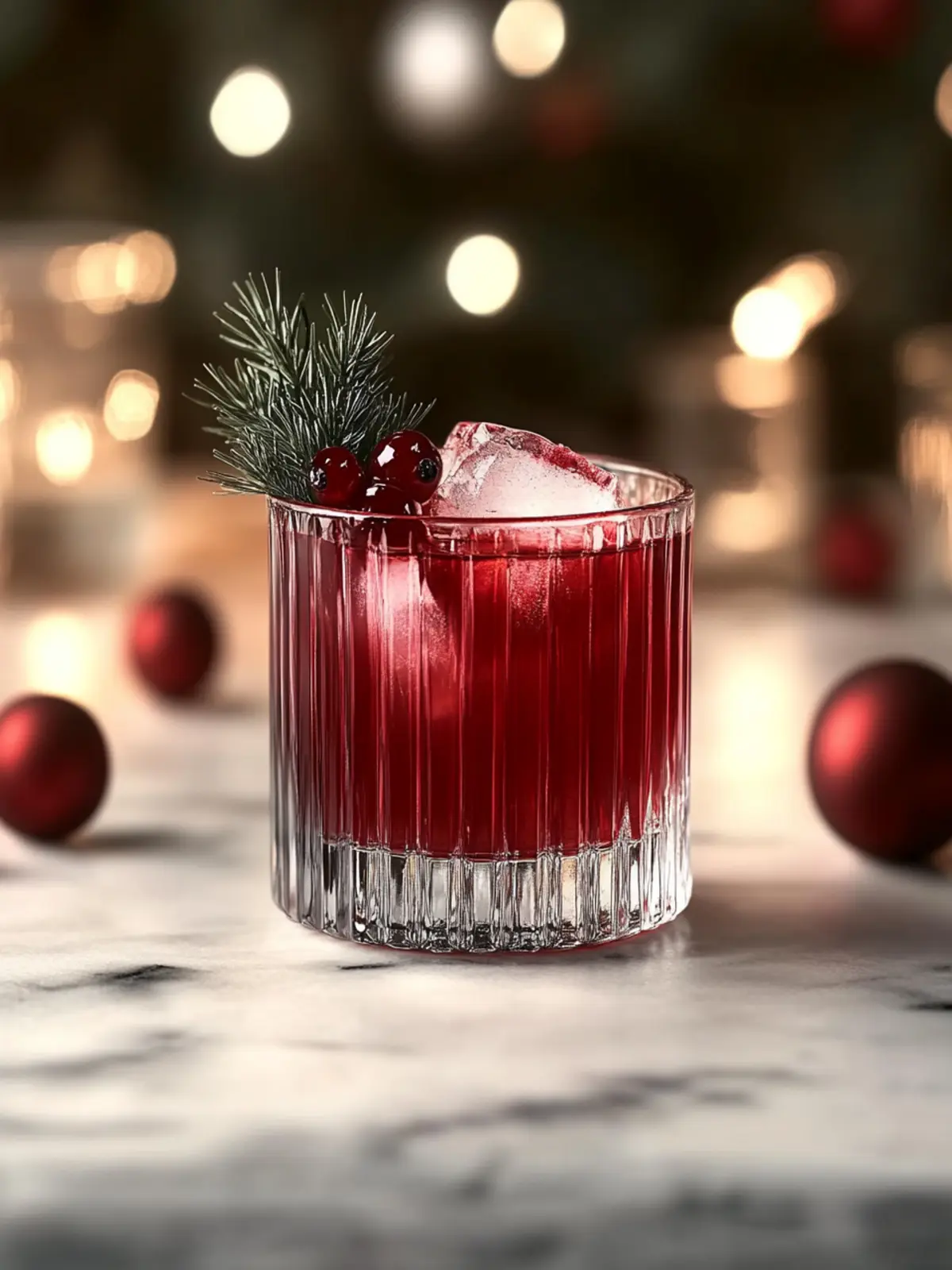Festive Red Christmas Gin Cocktail for Holiday Cheer 3 Red Christmas Gin Cocktail