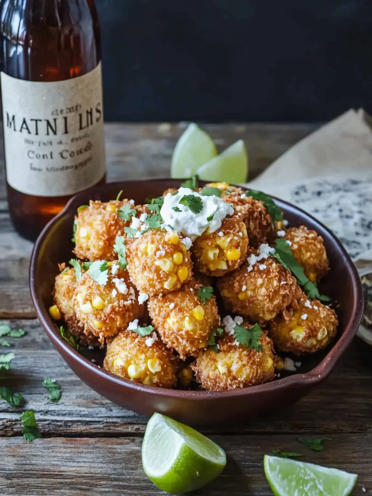 Mexican Street Corn Croquettes with Zesty Chili-Lime Dip 3 Mexican Street Corn Croquettes