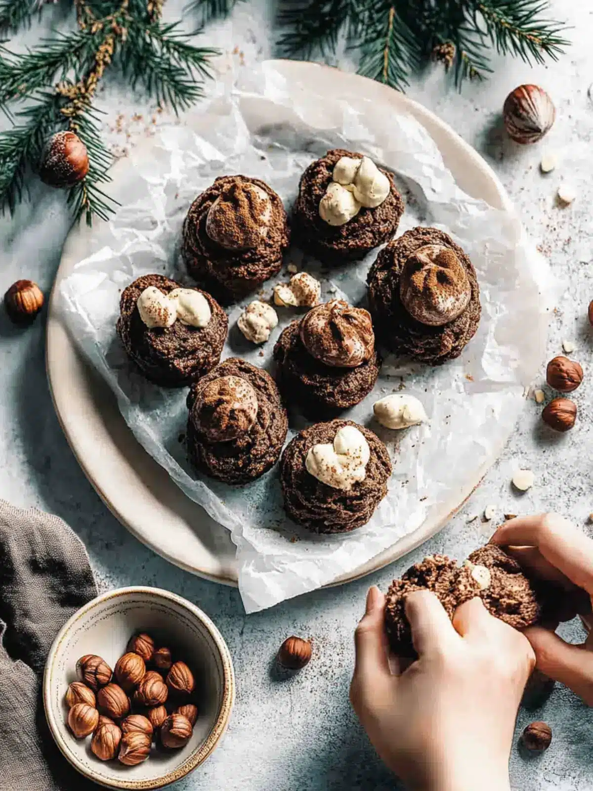 Chocolate Hazelnut Blossoms That Melt in Your Mouth 3 Chocolate Hazelnut Blossoms