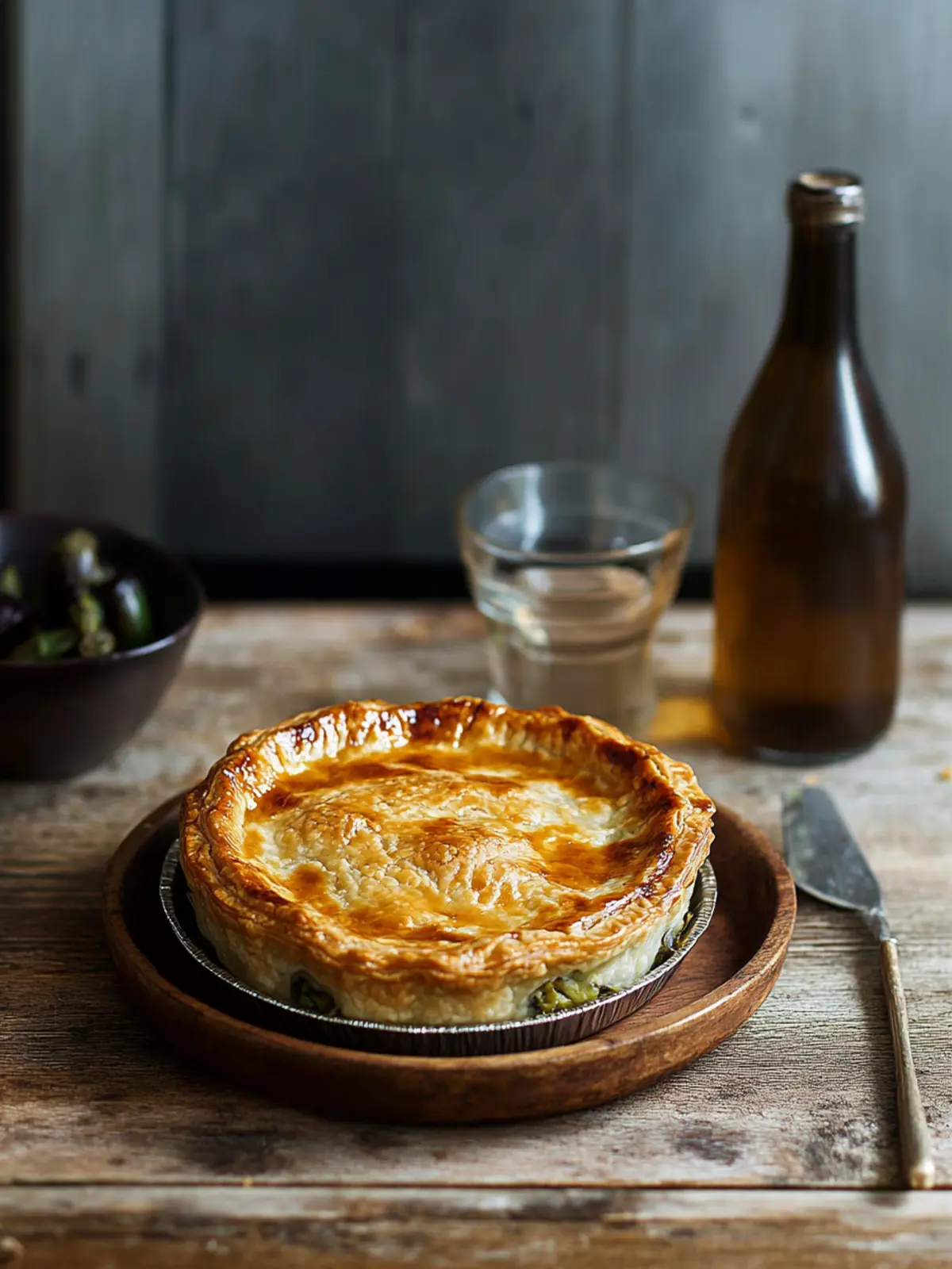 Savory Chicken, Leek & Mushroom Pie Plus Mini Spiced Lamb Pies 2 chicken, leek & mushroom pie & mini spiced lamb & eggplant pies