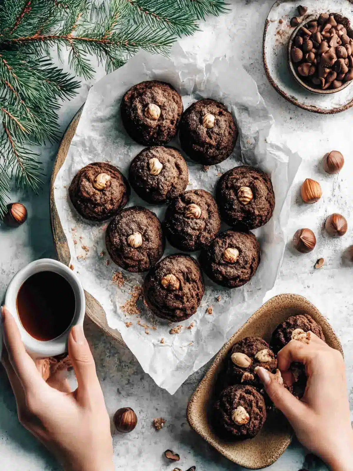 Chocolate Hazelnut Blossoms That Melt in Your Mouth 2 Chocolate Hazelnut Blossoms