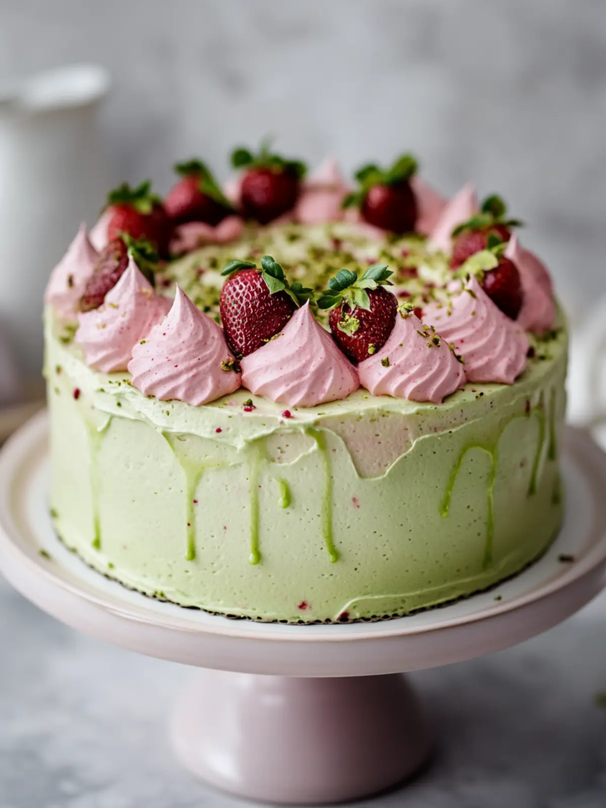 Delight in Easy Strawberry Matcha Cake: A Flavor Fusion Adventure 2 Easy Strawberry Matcha Cake