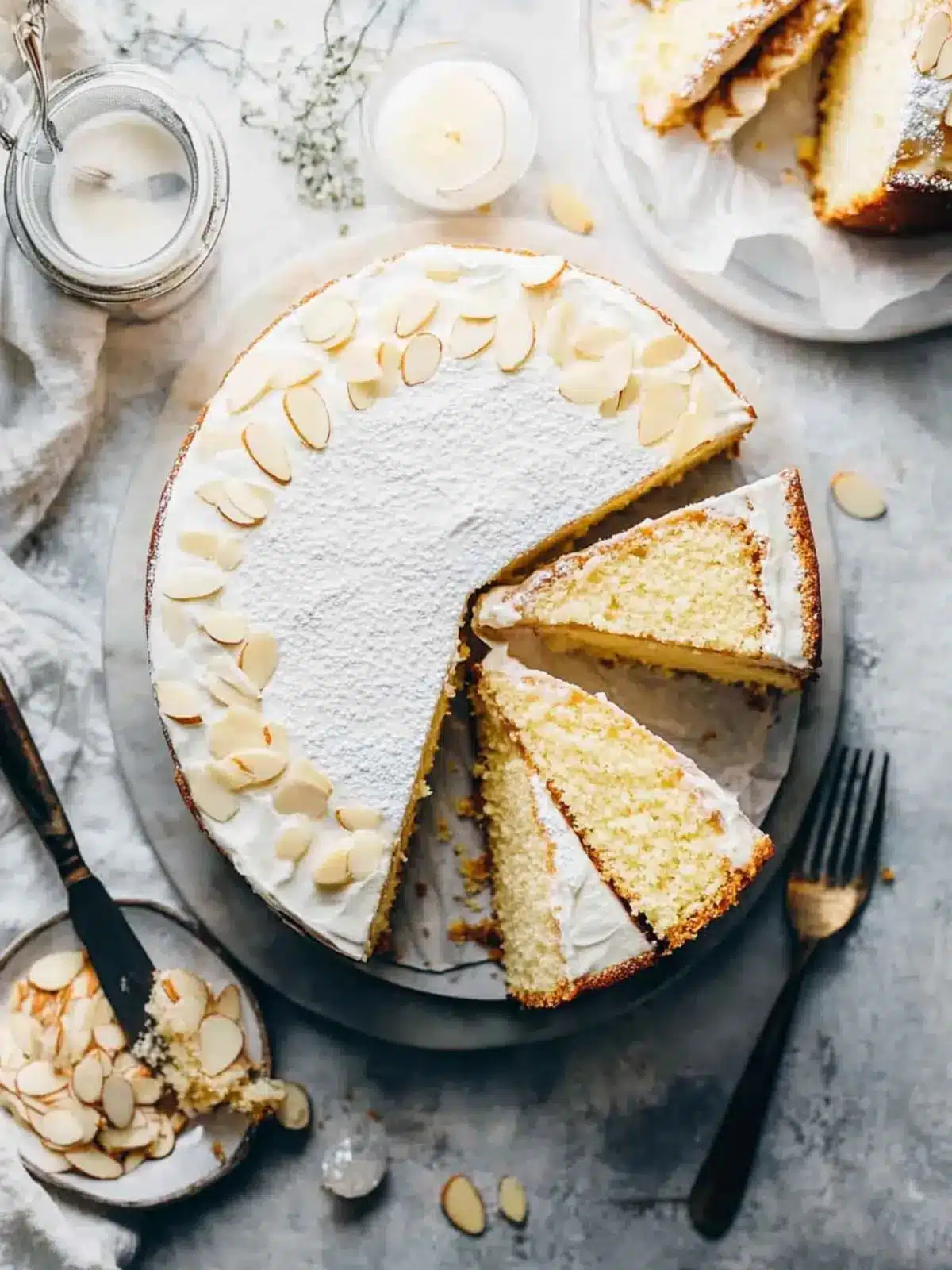 Deliciously Moist Sweet Almond Cake for Any Occasion 2 Sweet Almond Cake