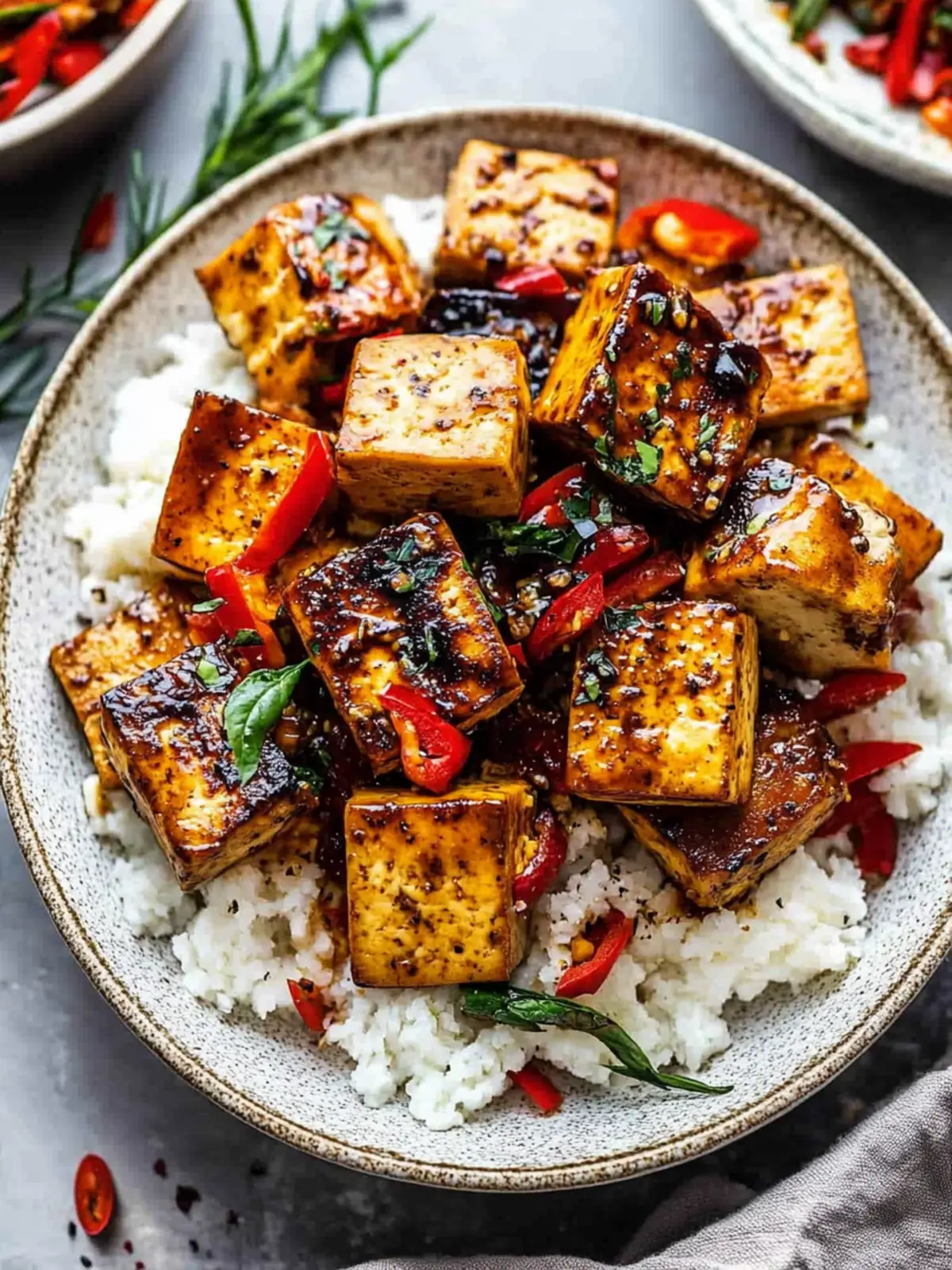Crispy Balsamic Tofu: A Fast Vegan Feast You'll Love 2 Balsamic Tofu