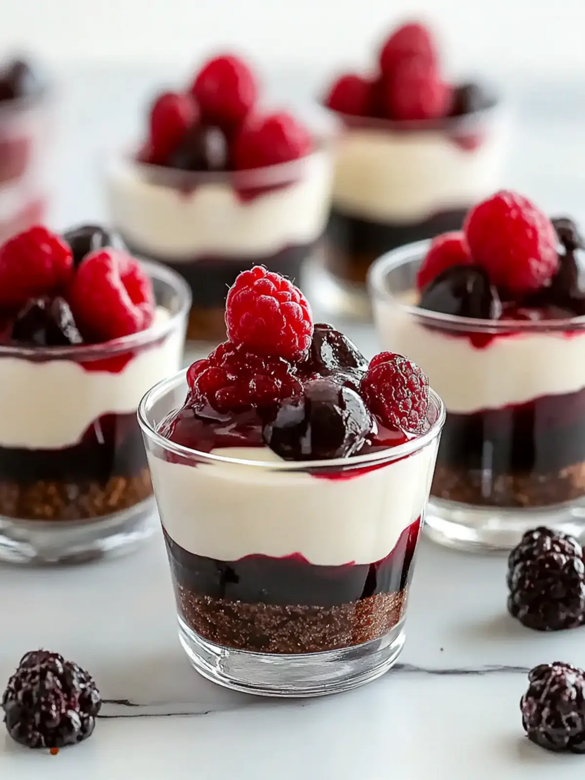 DLux Mini Dessert Cups: Indulge in Chocolate Cherry Bliss 3 DLux Mini Dessert Cups