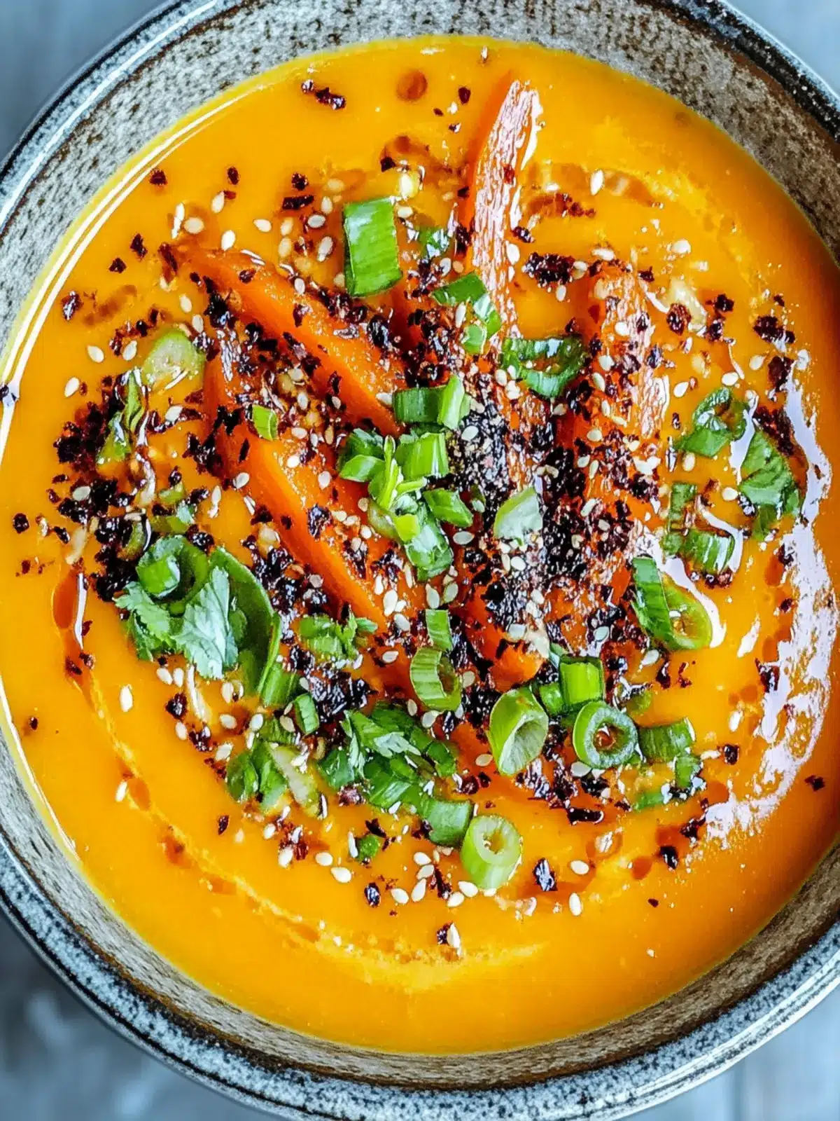 Creamy Spicy Miso Carrot Soup for a Cozy Vegan Delight 2 Spicy Miso Carrot Soup