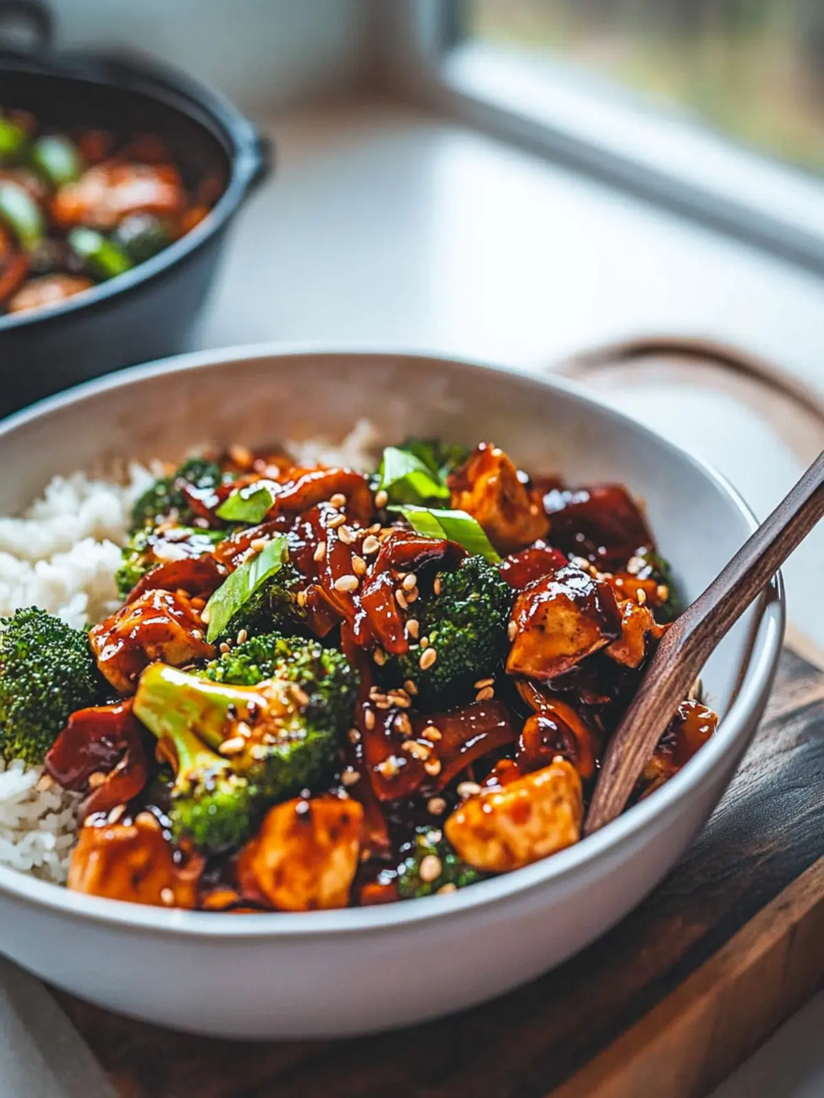 Deliciously Sticky Broccoli & Tofu Stir-Fry for Lazy Nights 5 STICKY BROCCOLI & TOFU STIR-FRY