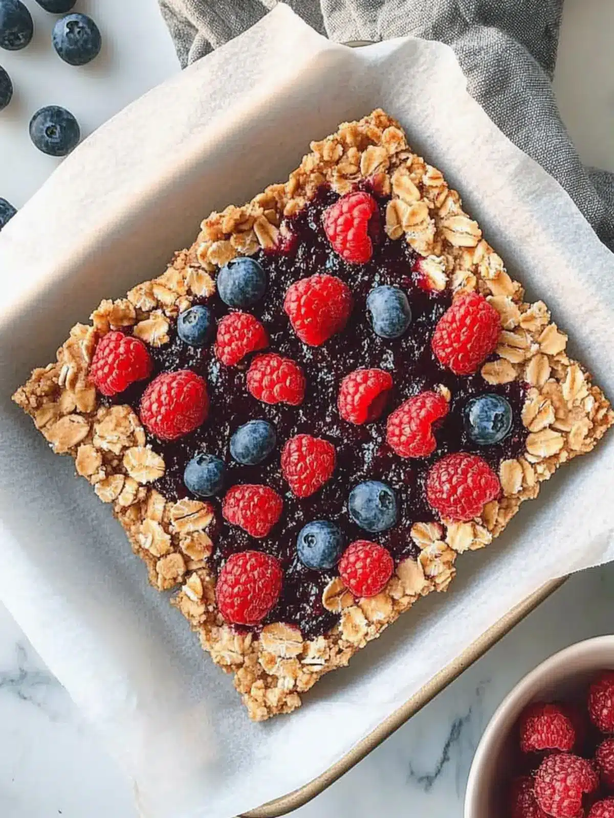 Healthy Oatmeal Bars Breakfast - Berry Bliss in Every Bite 2 Healthy Oatmeal Bars Breakfast