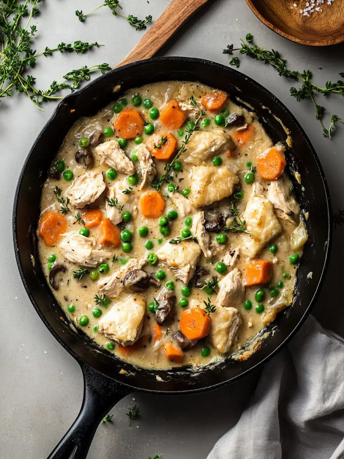 Low Calorie High Protein Crustless Chicken Pot Pie Skillet Delight 5 Low Calorie High Protein Crustless Chicken Pot Pie Skillet