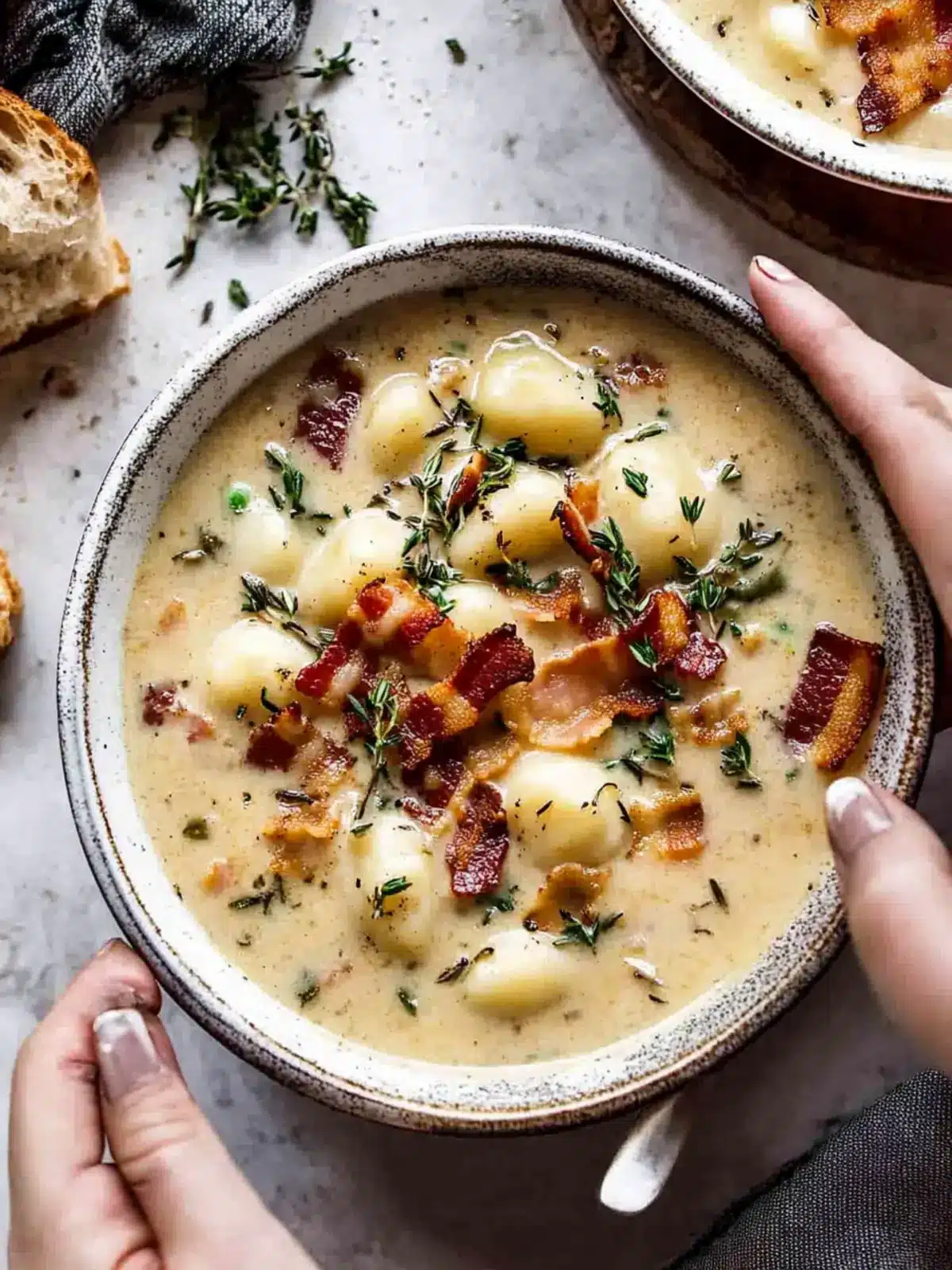 Creamy Gnocchi Soup with Rosemary Bacon that Wows Every Bite 5 Creamy Gnocchi Soup with Rosemary Bacon.