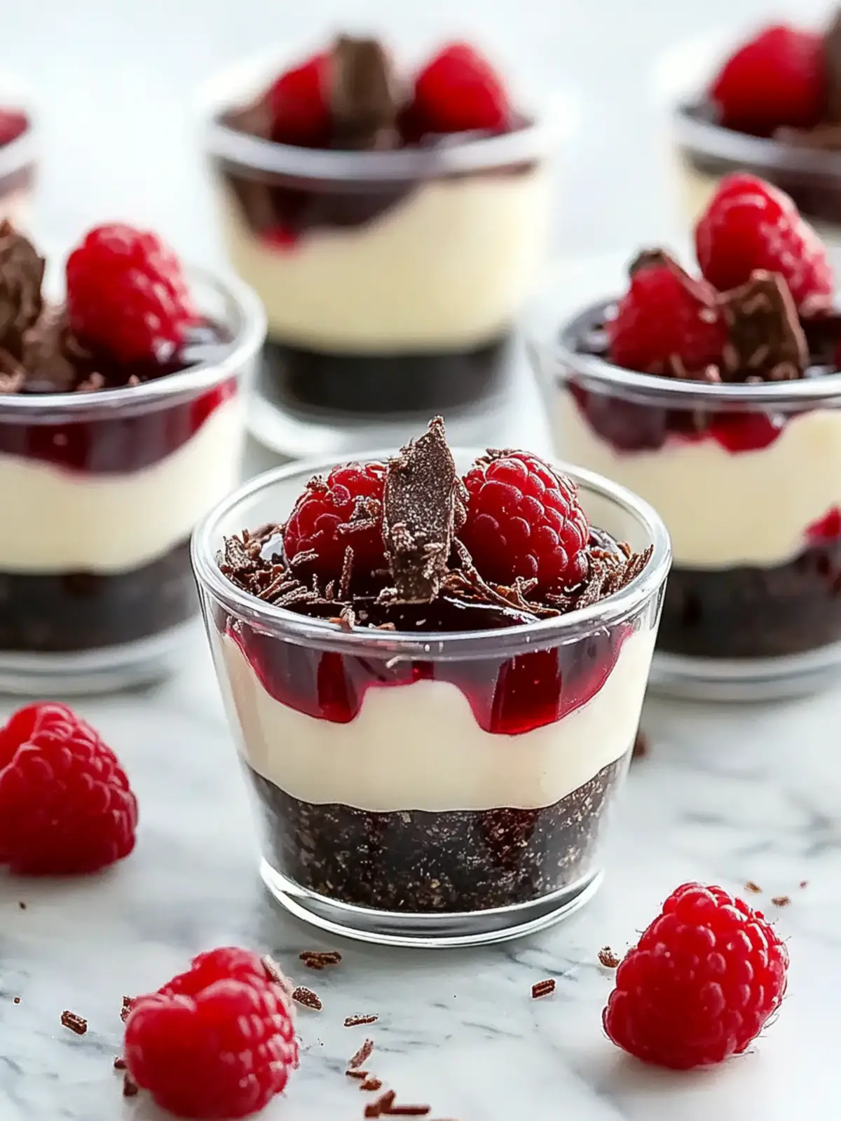 DLux Mini Dessert Cups: Indulge in Chocolate Cherry Bliss 5 DLux Mini Dessert Cups