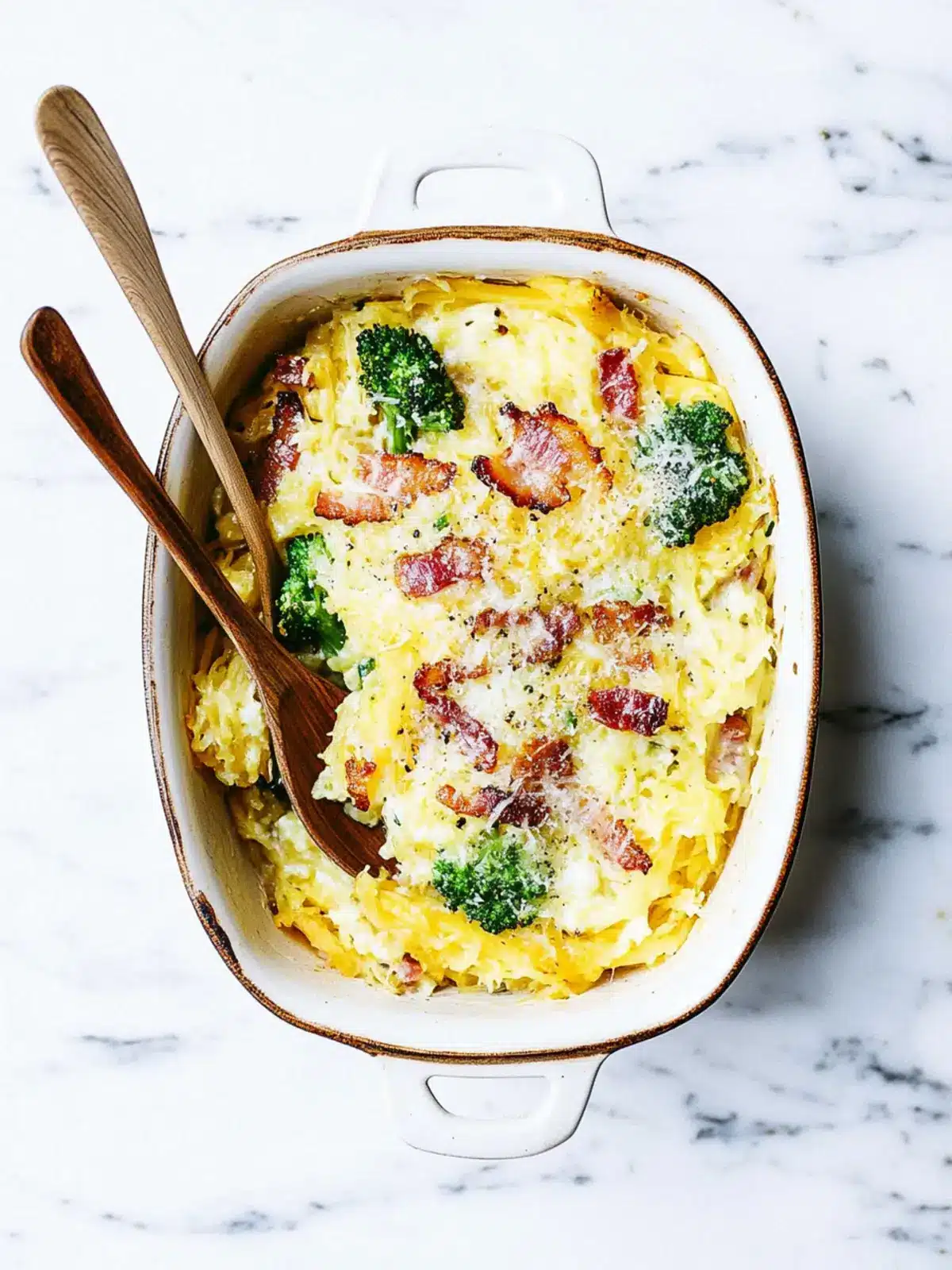 Indulge in Creamy Whole30 Bacon Garlic Spaghetti Squash Delight 3 Creamy Whole30 Bacon Garlic Spaghetti Squash