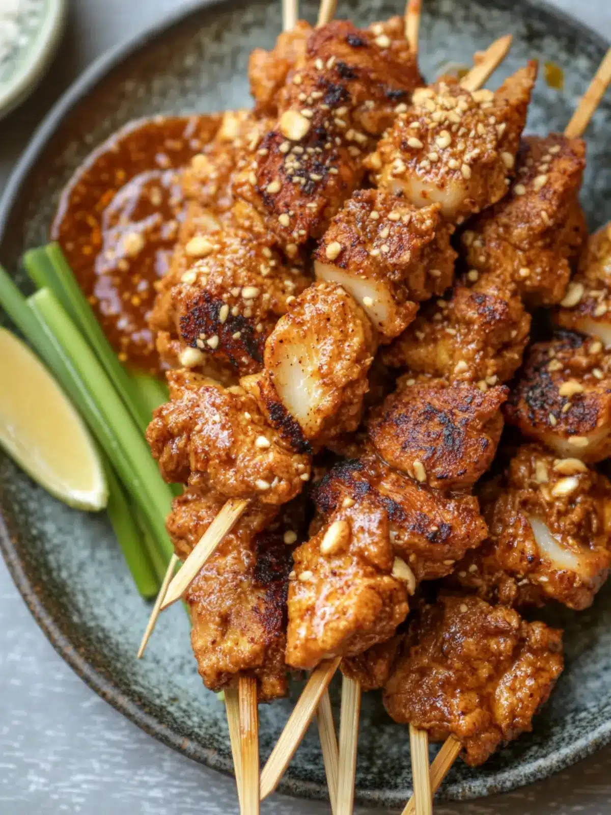 Savory Lion's Mane Satay Skewers That Wow Every Palate 4 Lion's Mane Satay Skewers