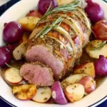 Delicious Vegan Pork Tenderloin Roast with Apples and Onions 9 Vegan Pork Tenderloin Roast with Apples and Onions