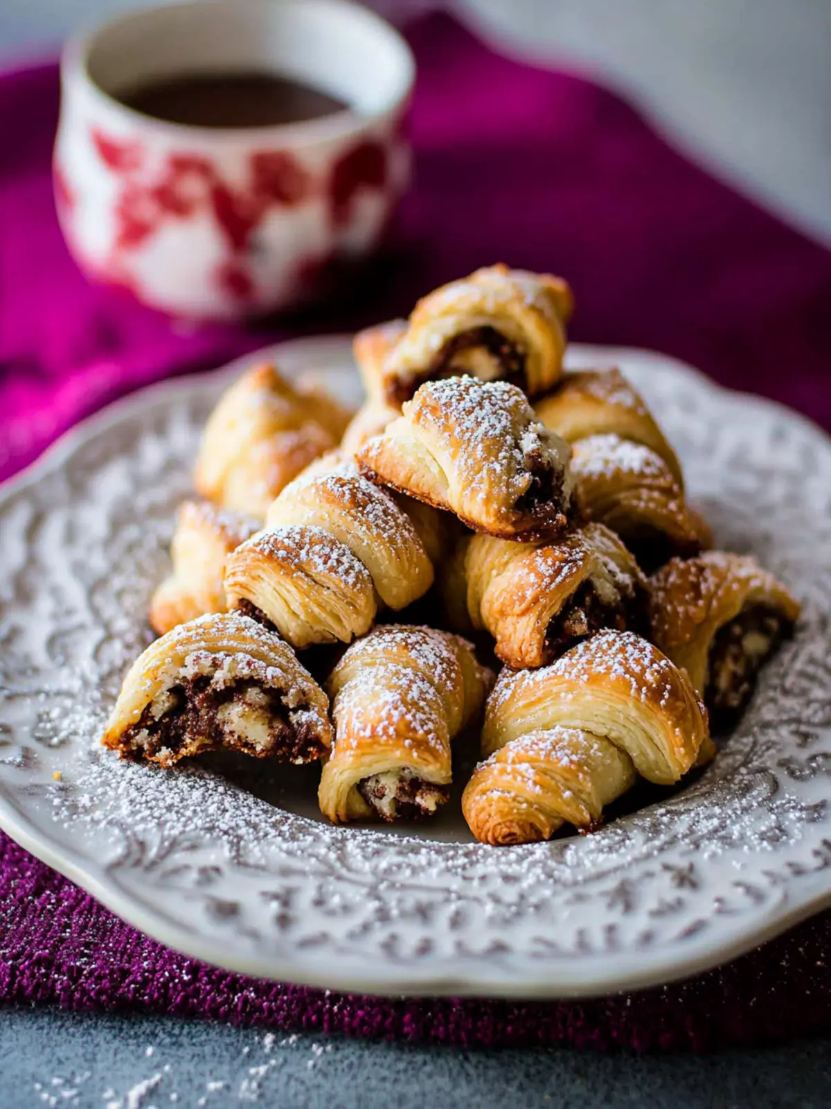 Delicious Rugelach Cookies with Cream Cheese Dough Recipe 3 Rugelach Cookies with Cream Cheese Dough