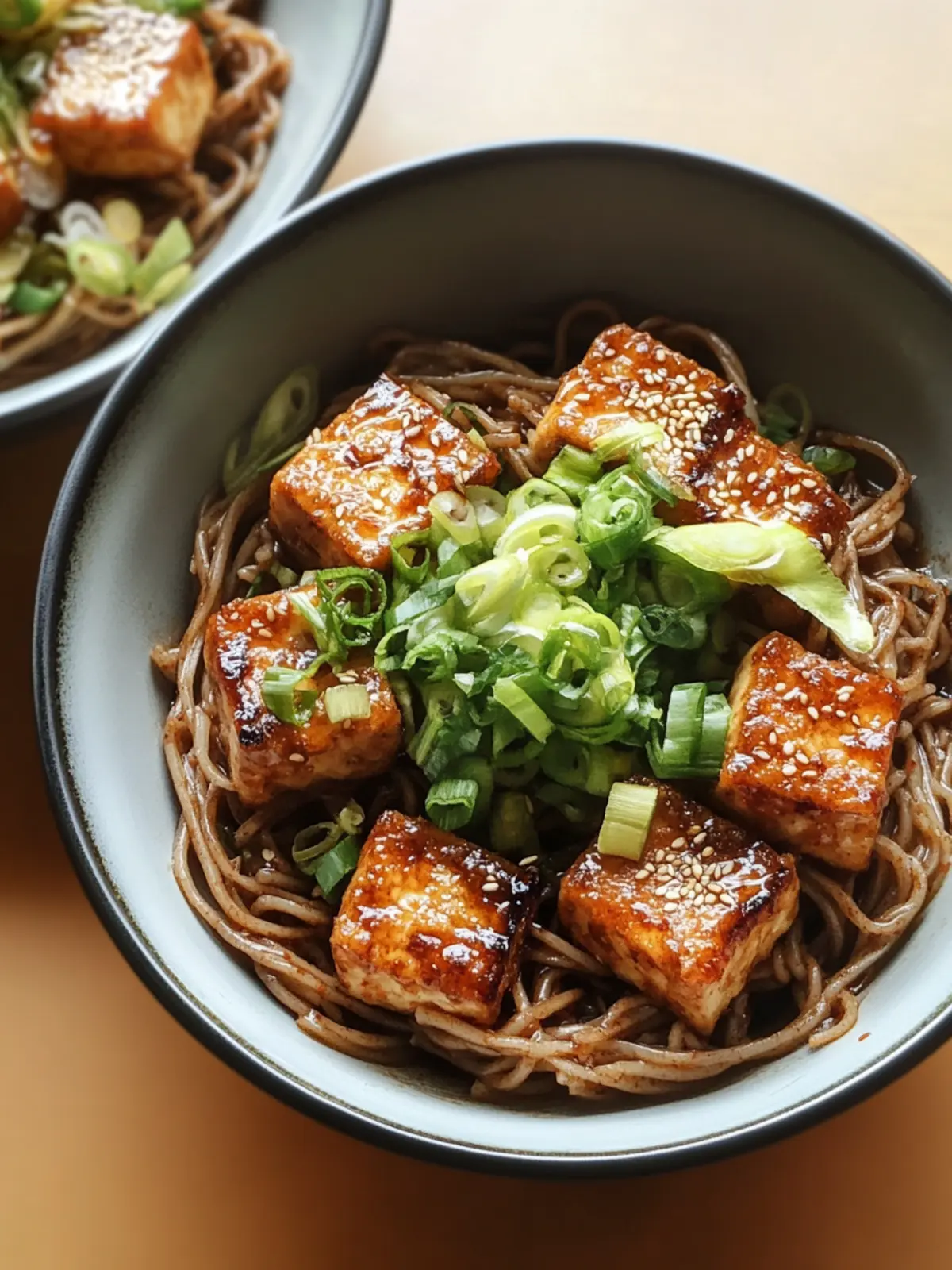 Delicious Sesame Soba Noodles with Crispy Tofu Recipe 5 SESAME SOBA NOODLES WITH CRISPY TOFU