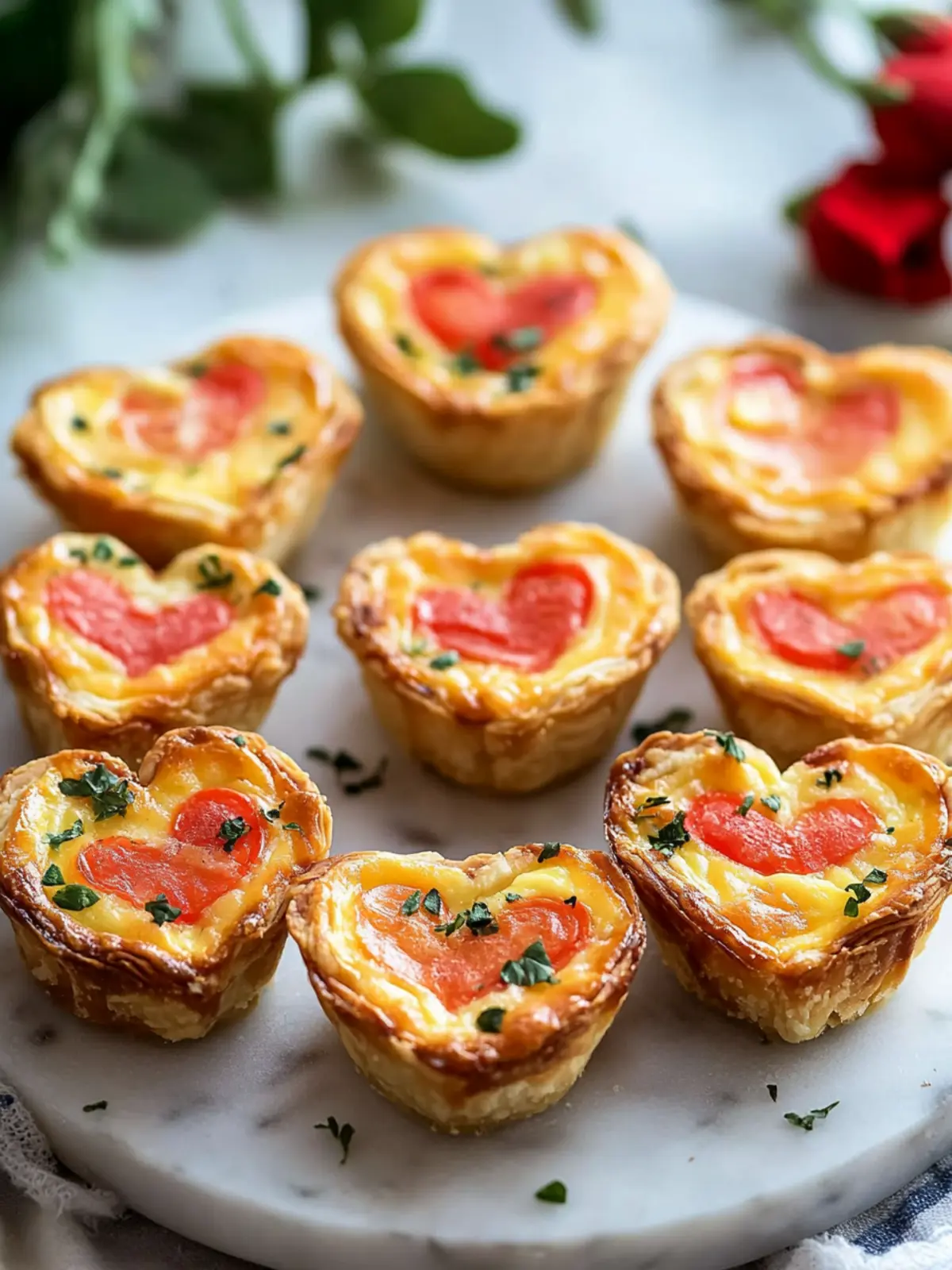 Mini Quiche Hearts: A Delightful Twist for Breakfast Bliss 2 Mini Quiche Hearts