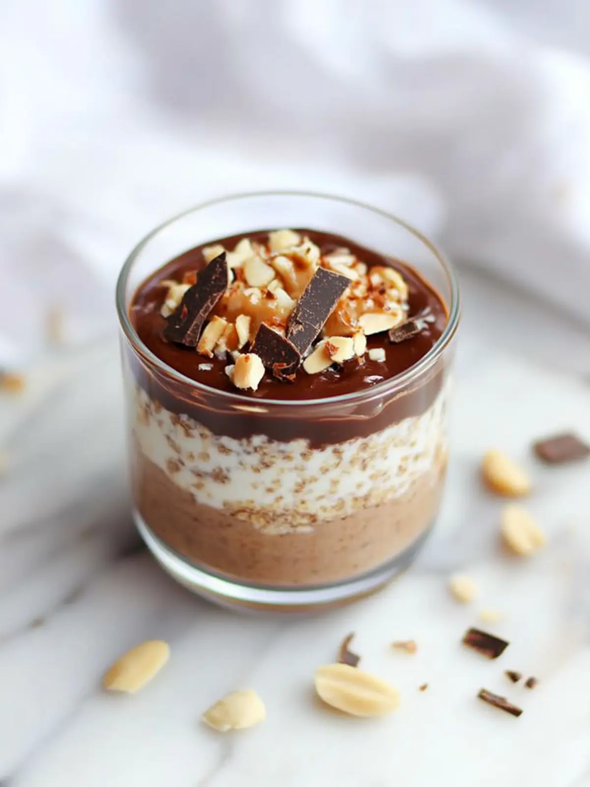 Delicious Chocolate Peanut Butter Overnight Oats with Yogurt 3 Chocolate Peanut Butter Overnight Oats (with yogurt)