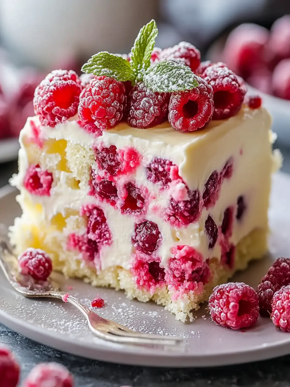 Decadent White Chocolate Raspberry Poke Cake You’ll Adore 3 Decadent White Chocolate Raspberry Poke Cake