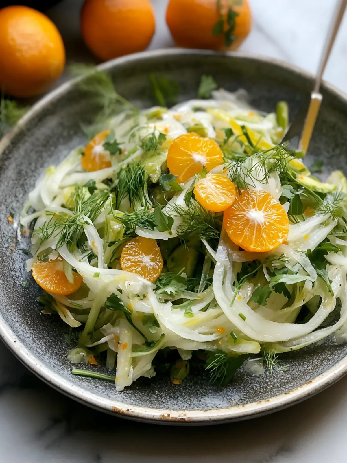 Brighten Up Winter with Shaved Fennel Salad & Clementine Vinaigrette 3 Shaved Fennel Salad with Clementine Vinaigrette
