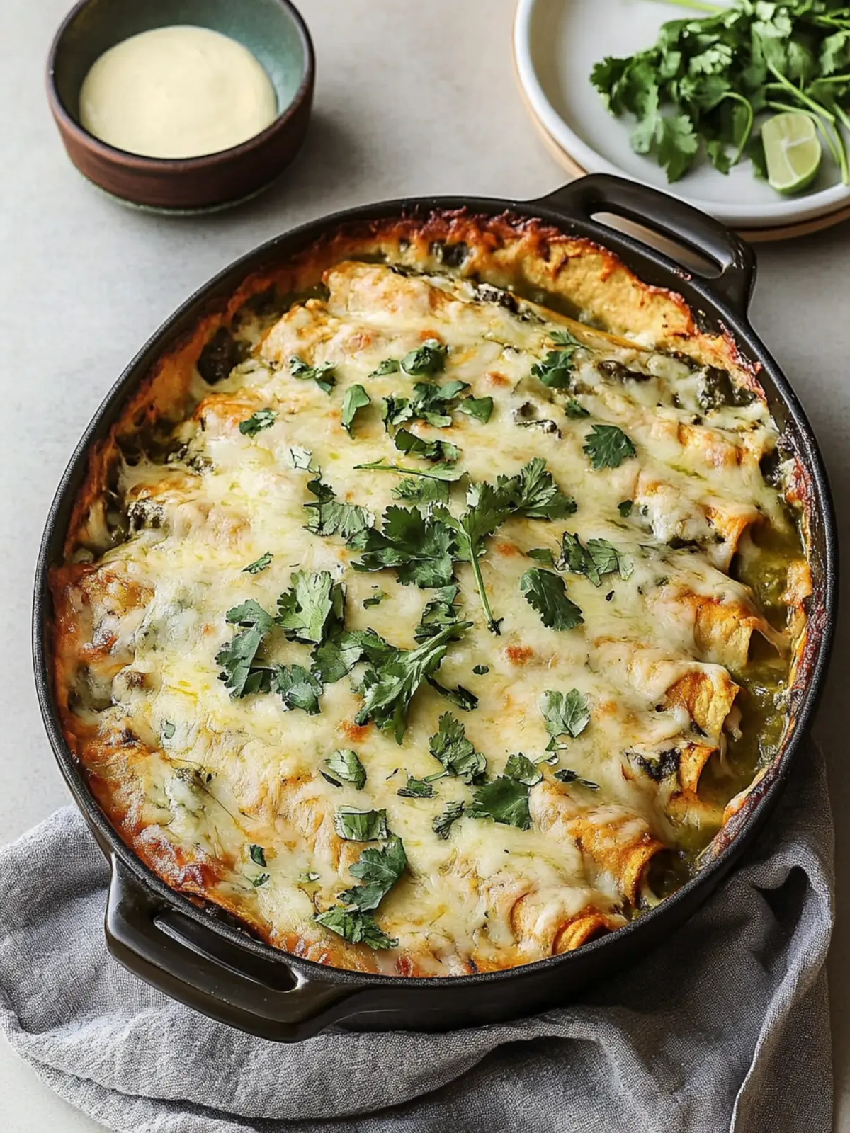 Salsa Verde Chicken Enchilada Bake for Cozy Nights In 5 Salsa Verde Chicken Enchilada Bake