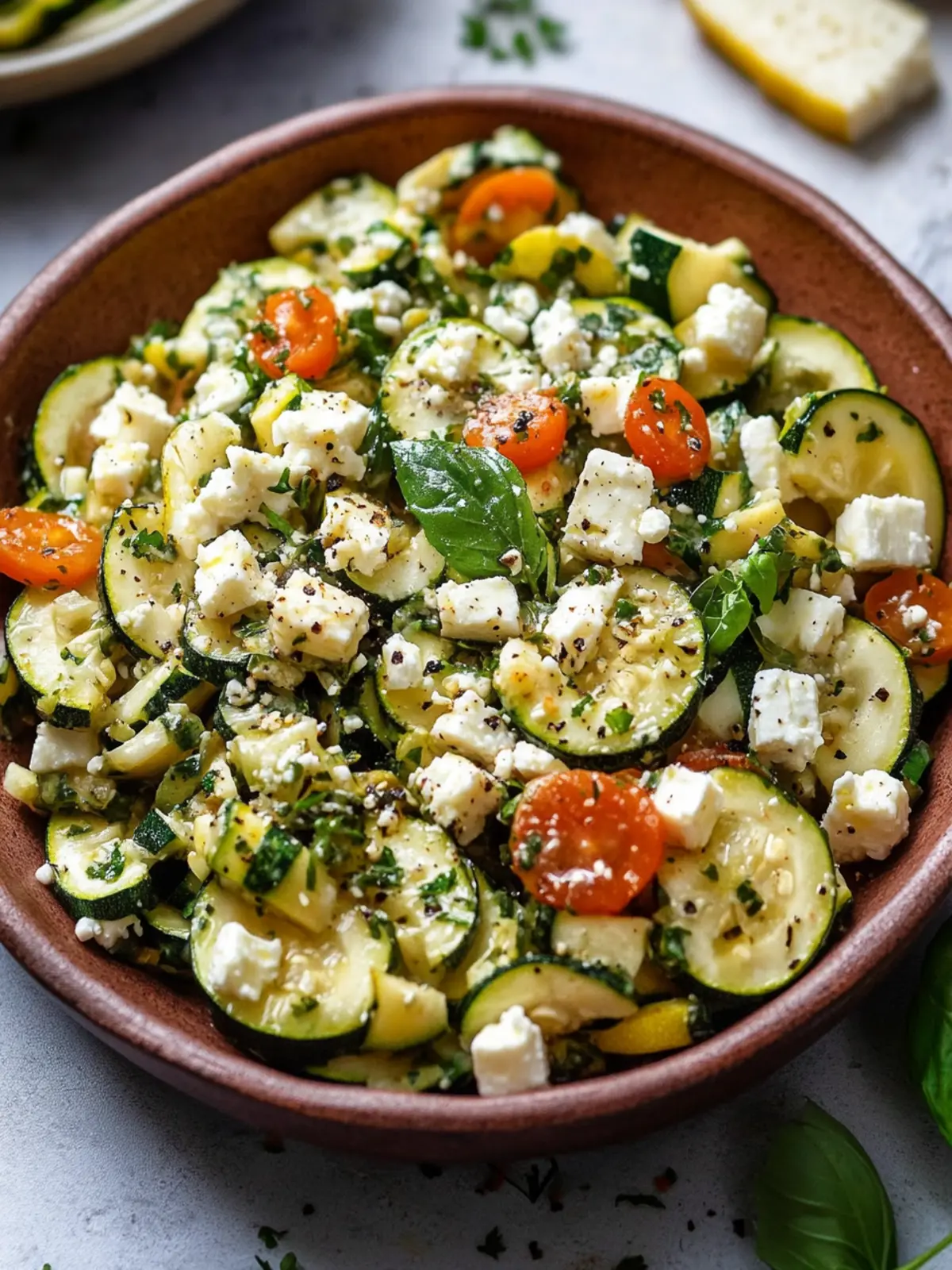 Warm Zucchini Feta Salad: A Flavorful Twist on Comfort Food 2 Warm Zucchini Feta Salad