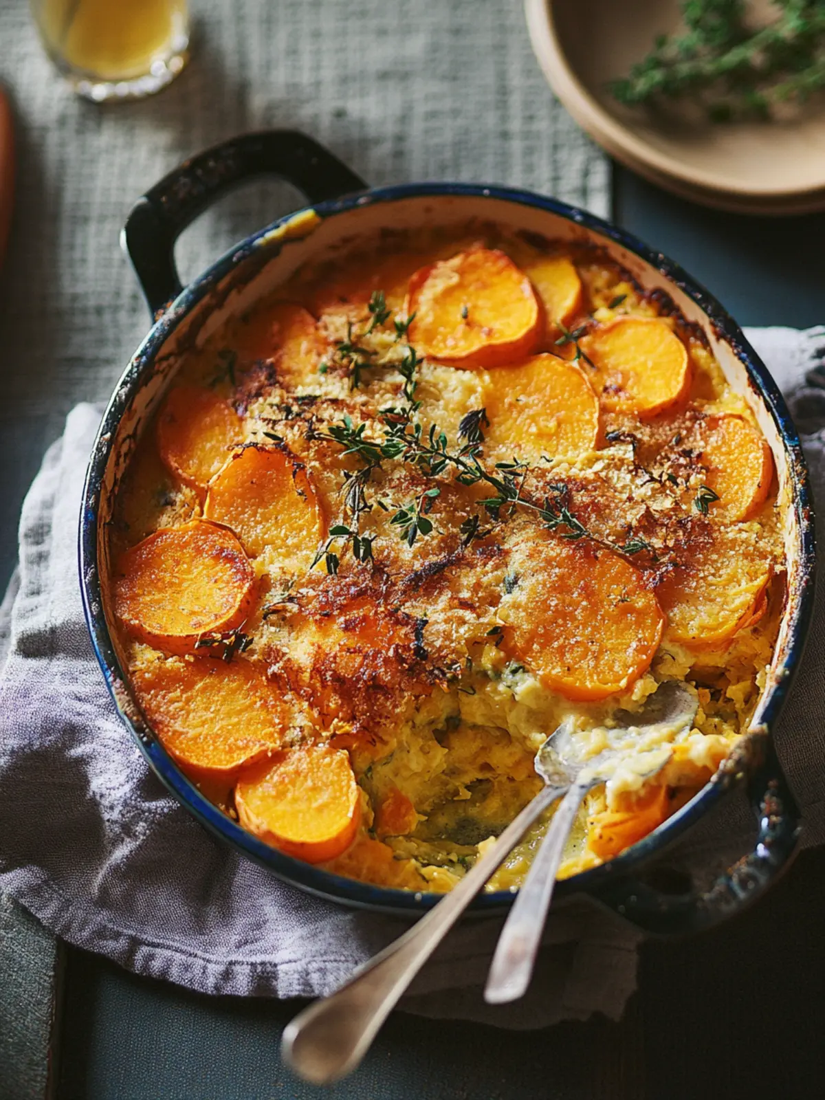 Savor the Creamy Sunchoke & Sweet Potato Gratin Delight 3 Sunchoke & Sweet Potato Gratin