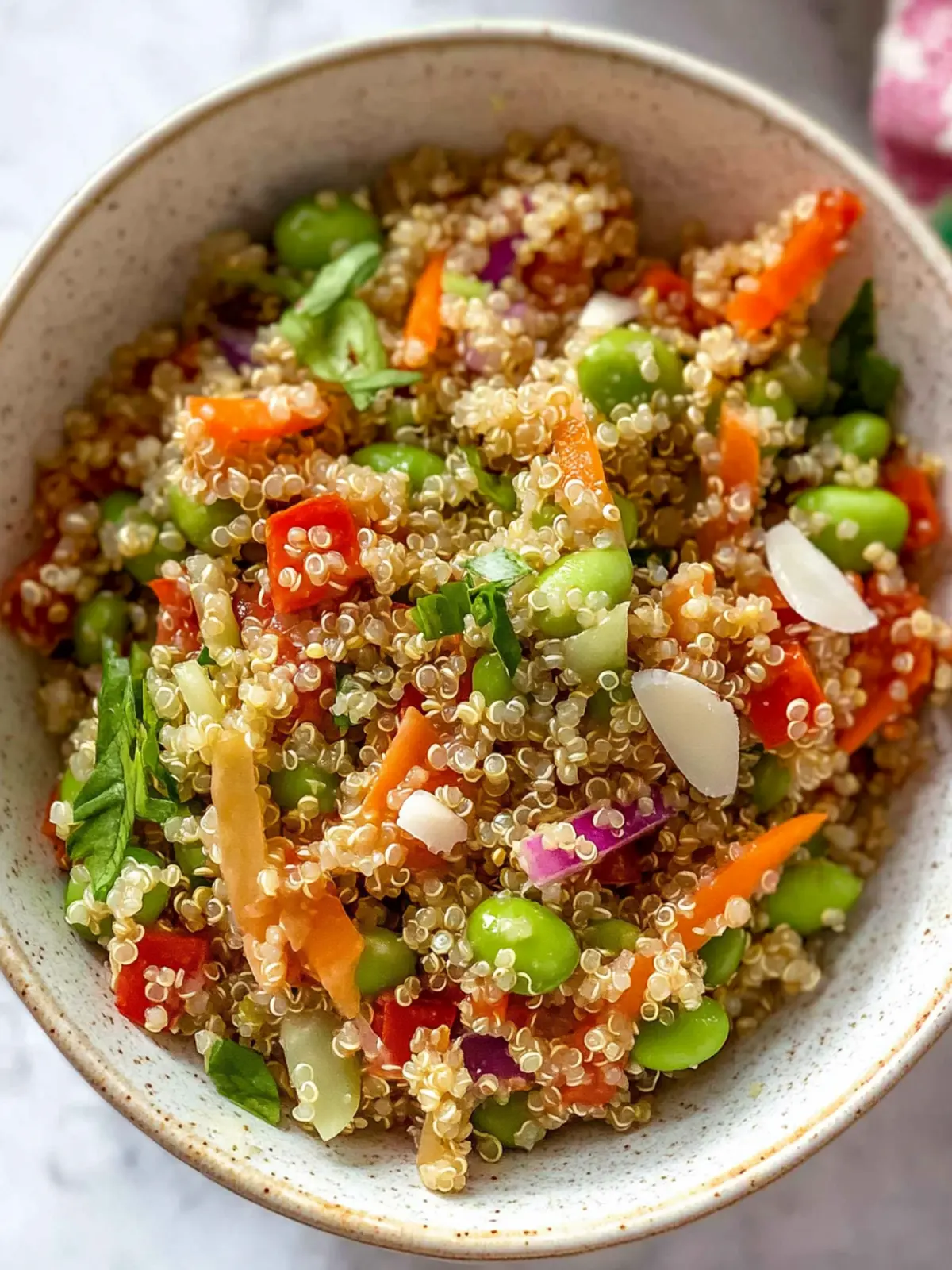 Delicious Edamame Quinoa Salad for Fresh Summer Vibes 5 Edamame Quinoa Salad