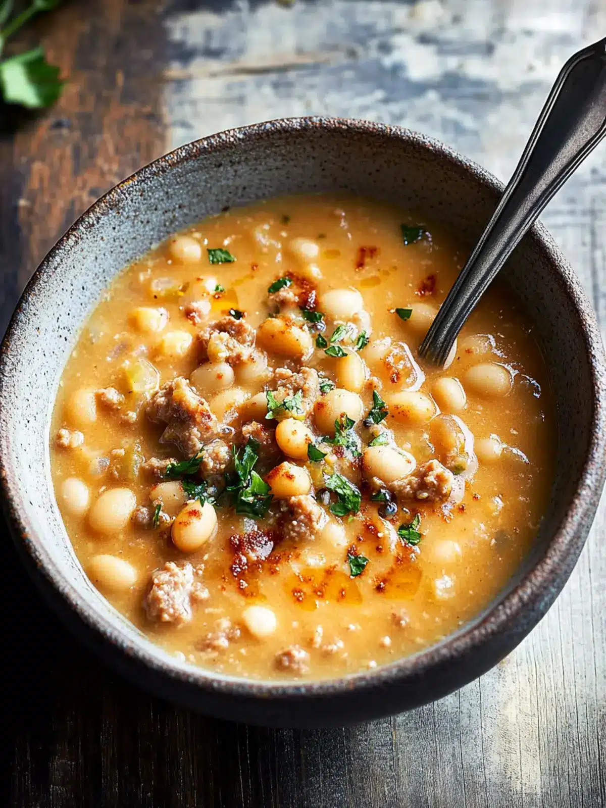 Delicious Creamy Bean Soup with Sausage for Cozy Nights 4 Creamy Bean Soup with Sausage