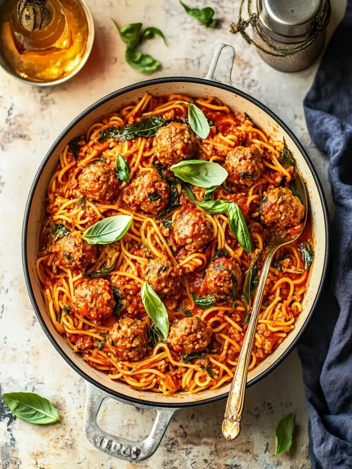 One-Pot Spaghetti-O’s with Mini Meatballs Made Easy 3 One-Pot Spaghetti-O’s with Mini Meatballs