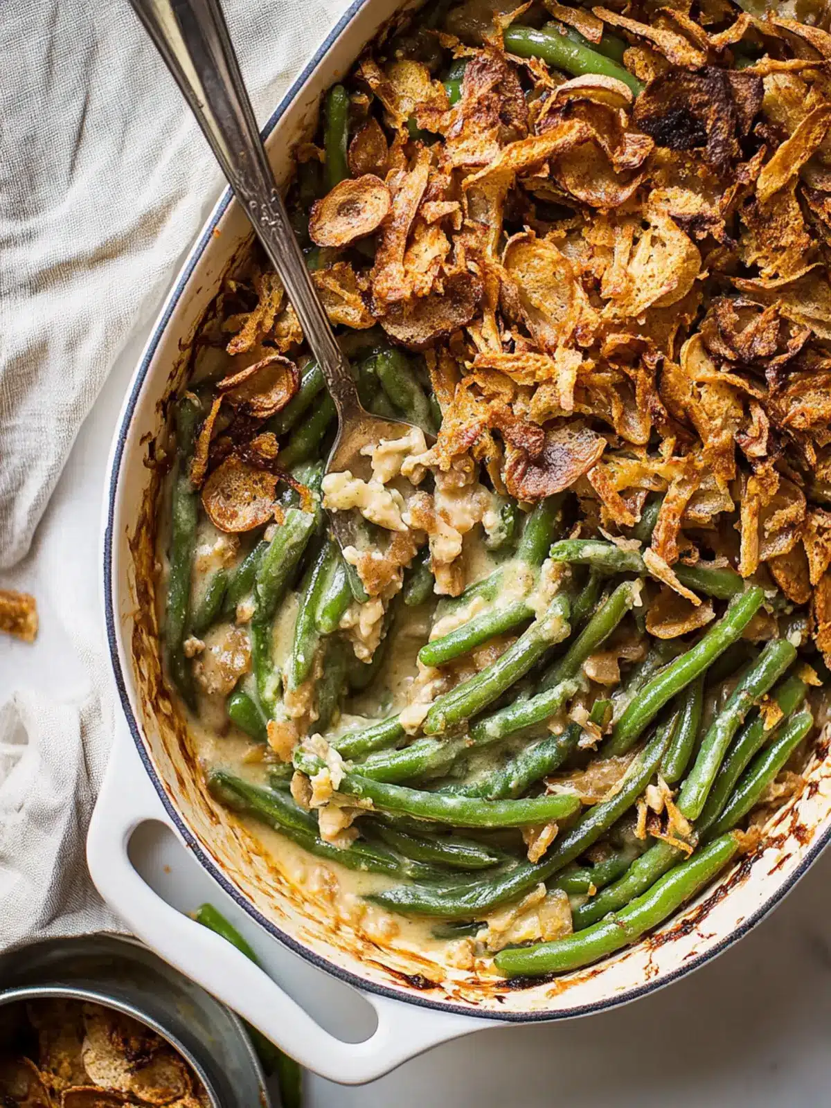 Irresistibly Creamy Homemade Green Bean Casserole Delight 3 Homemade Green Bean Casserole