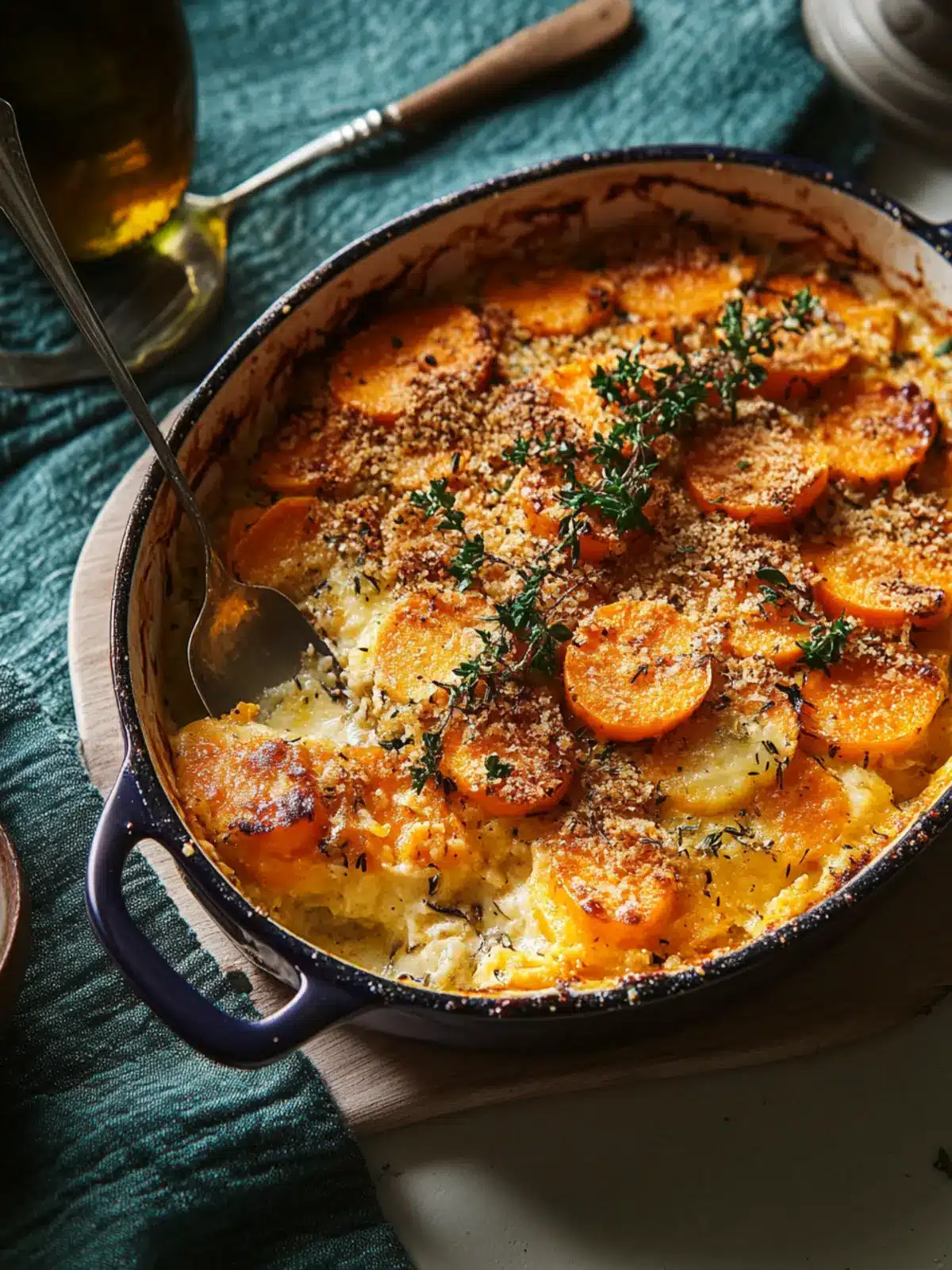 Savor the Creamy Sunchoke & Sweet Potato Gratin Delight 4 Sunchoke & Sweet Potato Gratin