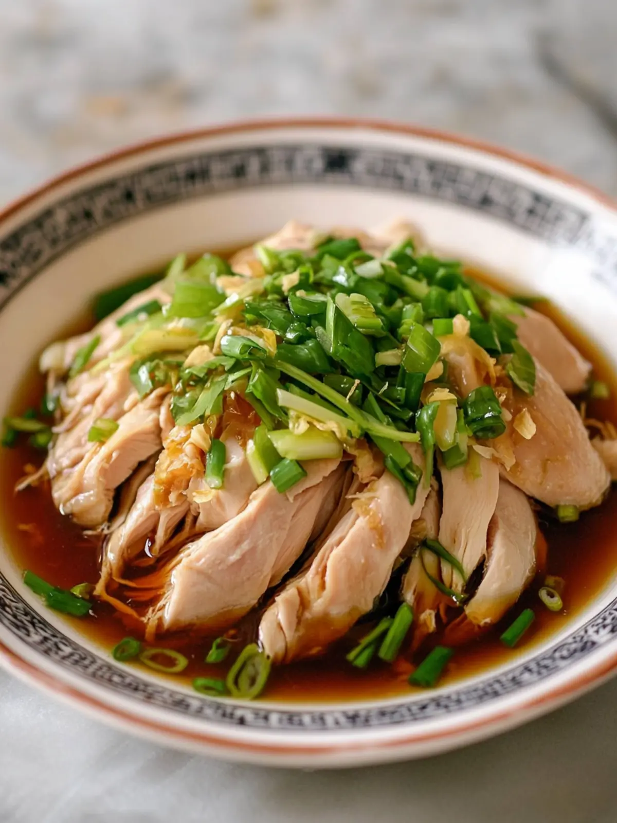 Poached Chicken with Ginger Scallion Sauce for Flavor Lovers 4 Poached Chicken with Ginger Scallion Sauce