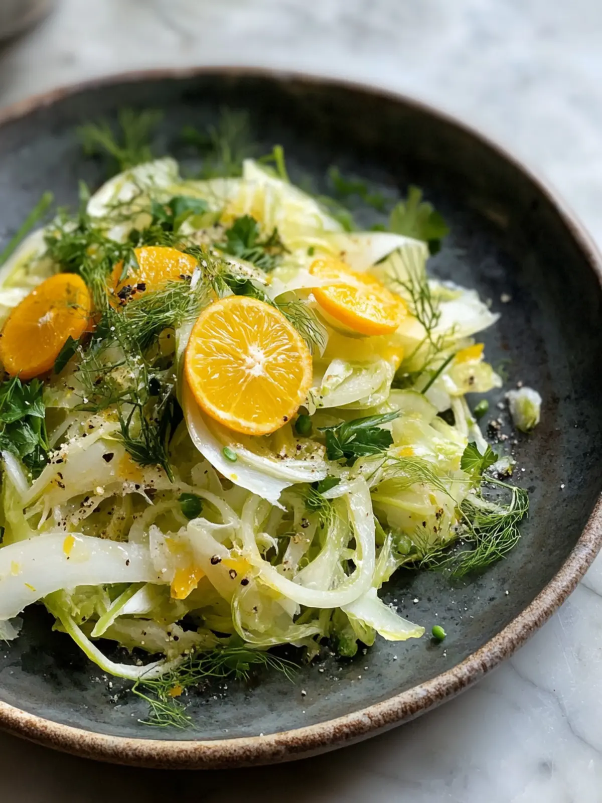 Brighten Up Winter with Shaved Fennel Salad & Clementine Vinaigrette 5 Shaved Fennel Salad with Clementine Vinaigrette