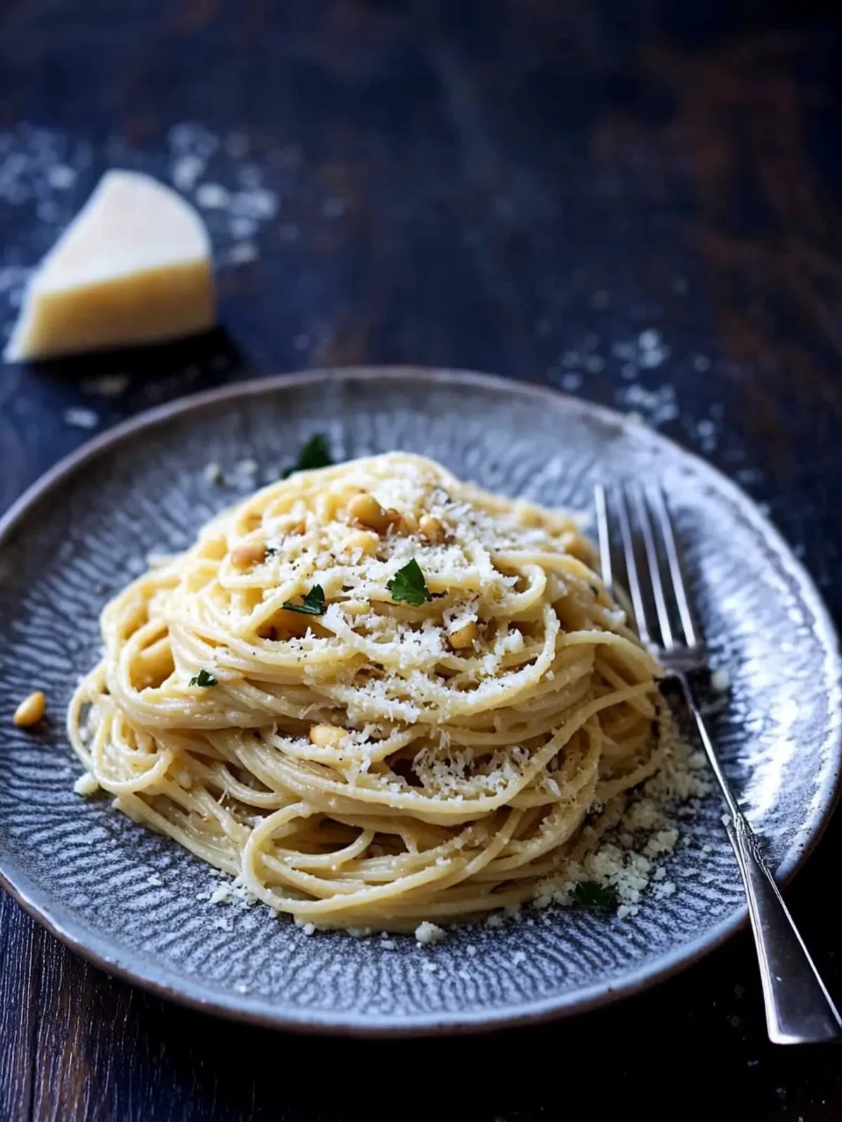 Delicious Spaghetti with Parmesan, Brown Butter and Pine Nuts 3 Spaghetti with Parmesan, Brown Butter and Pine Nuts