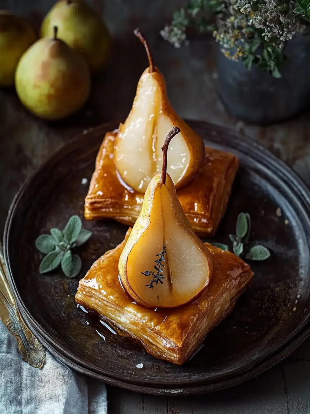 Irresistible Poached Pears Puff Pastry for a Romantic Dessert 5 Poached Pears Puff Pastry