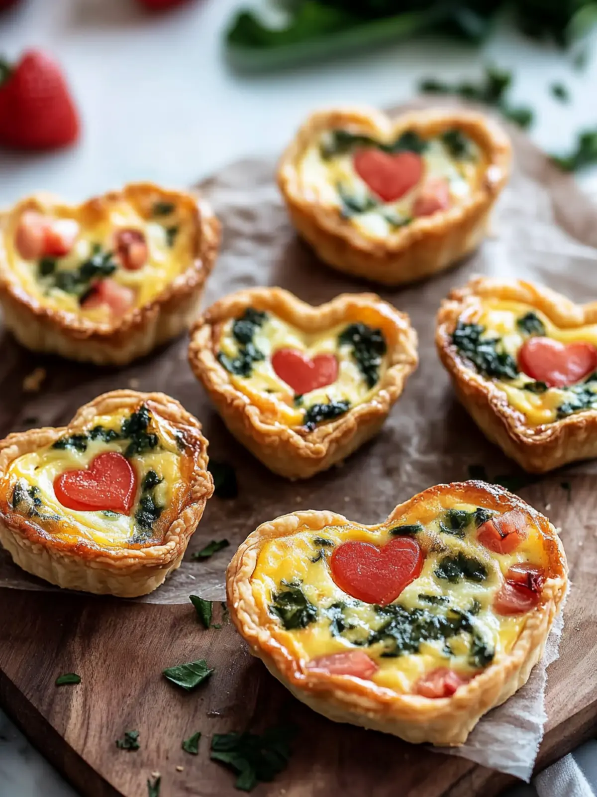Mini Quiche Hearts: A Delightful Twist for Breakfast Bliss 3 Mini Quiche Hearts