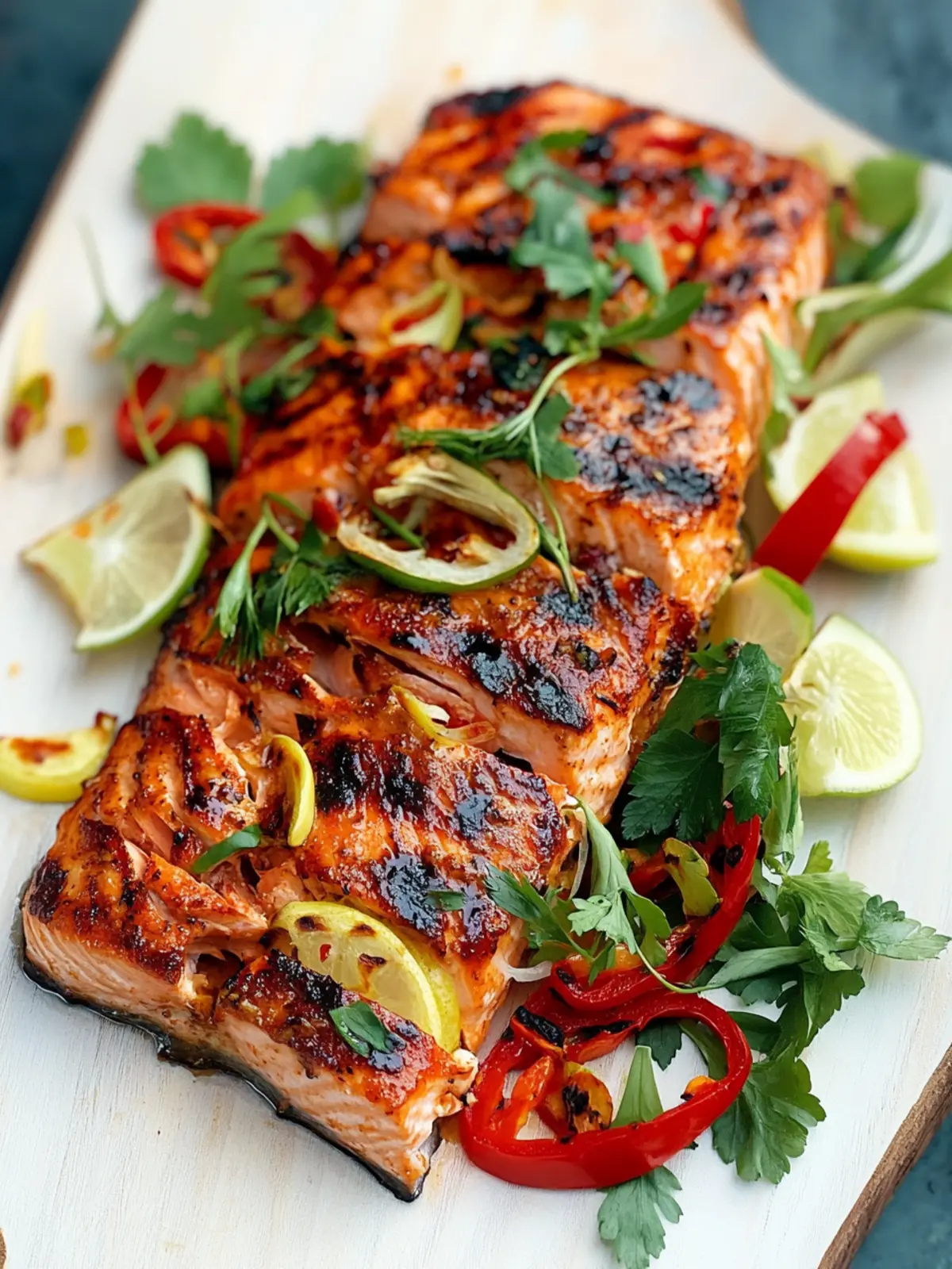 Marinated & Grilled Salmon with a Zesty Twist 5 Marinated & grilled salmon