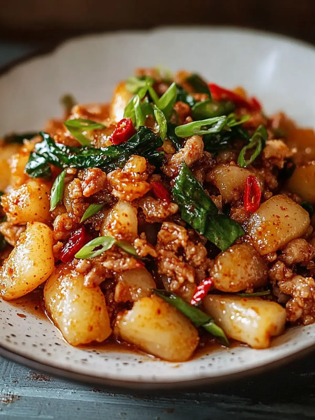 Spicy Pork Rice Cakes Packed with Flavor and Crunch 3 Spicy Pork Rice Cakes